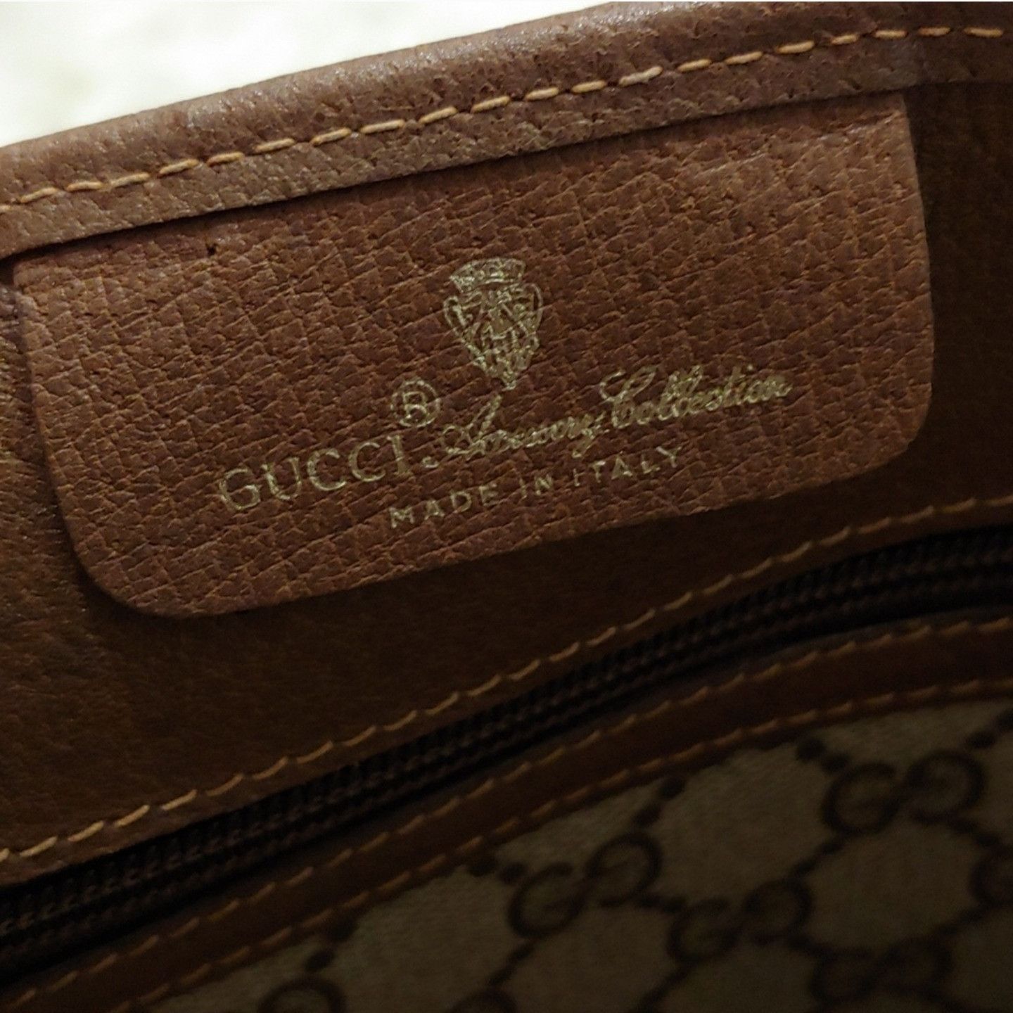 Gucci Vintage Gucci GG Monogram Supreme Sherry Web Ophidia Tote Size ONE SIZE - 7 Thumbnail