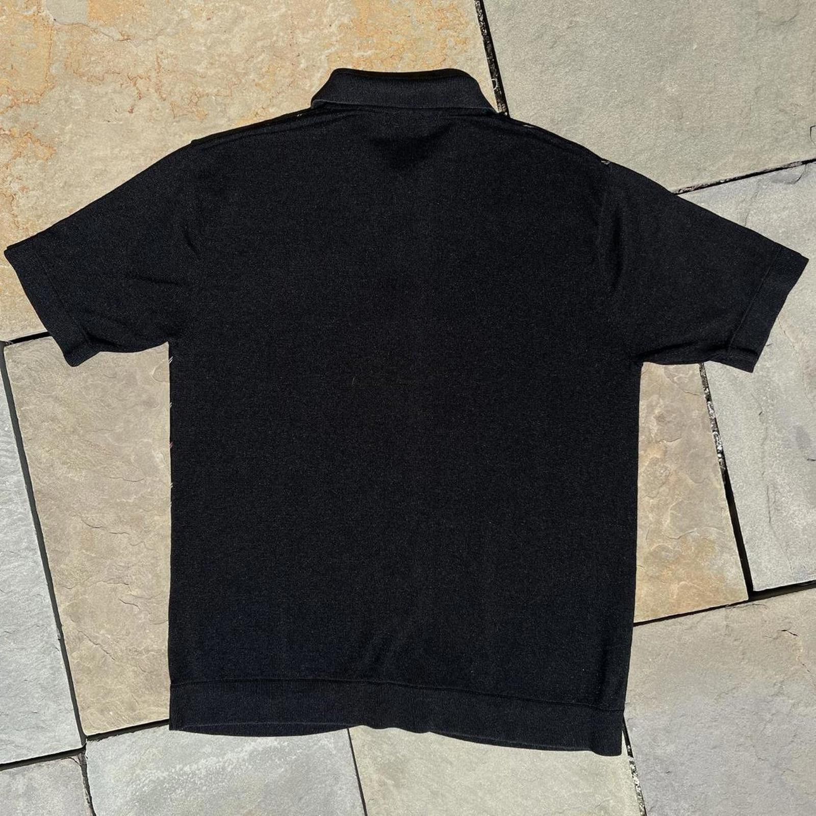 Liz Claiborne Y2K Black Silk Diagonal Varied Stripe Casual Shirt Size US M / EU 48-50 / 2 - 4 Thumbnail