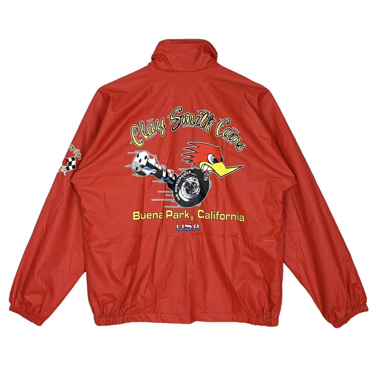 Sports Specialties Vintage 90s Clay Smith Cams Mr Horsepower Windbreaker Jacket Size US S / EU 44-46 / 1 - 1 Thumbnail