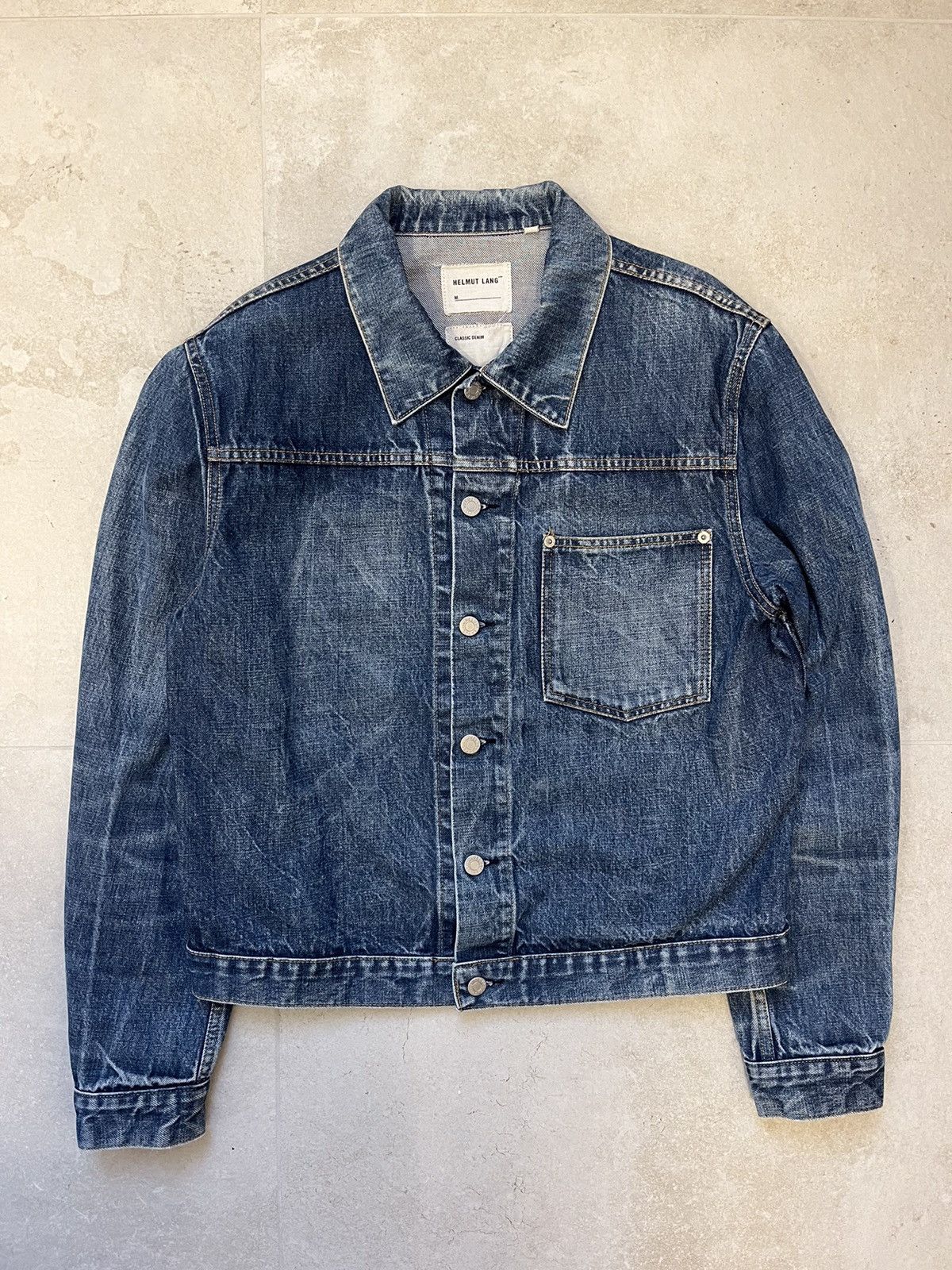 Helmut Lang Helmut Lang One Pocket Denim Jacket Size 52 Size US L / EU 52-54 / 3 - 1 Thumbnail