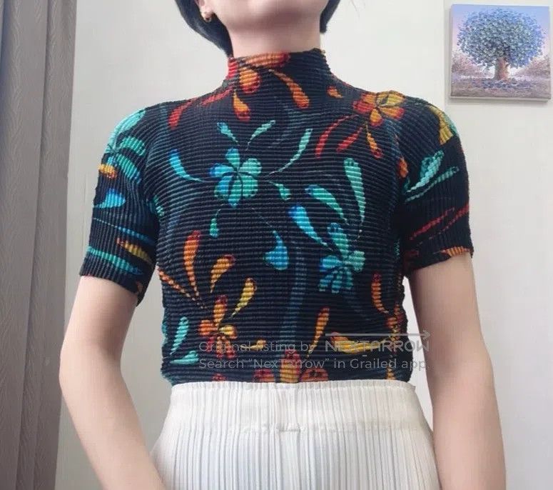 Issey Miyake Issey Miyake Printed Short Sleeve T-shirt Size M / US 6-8 / IT 42-44 - 1 Thumbnail