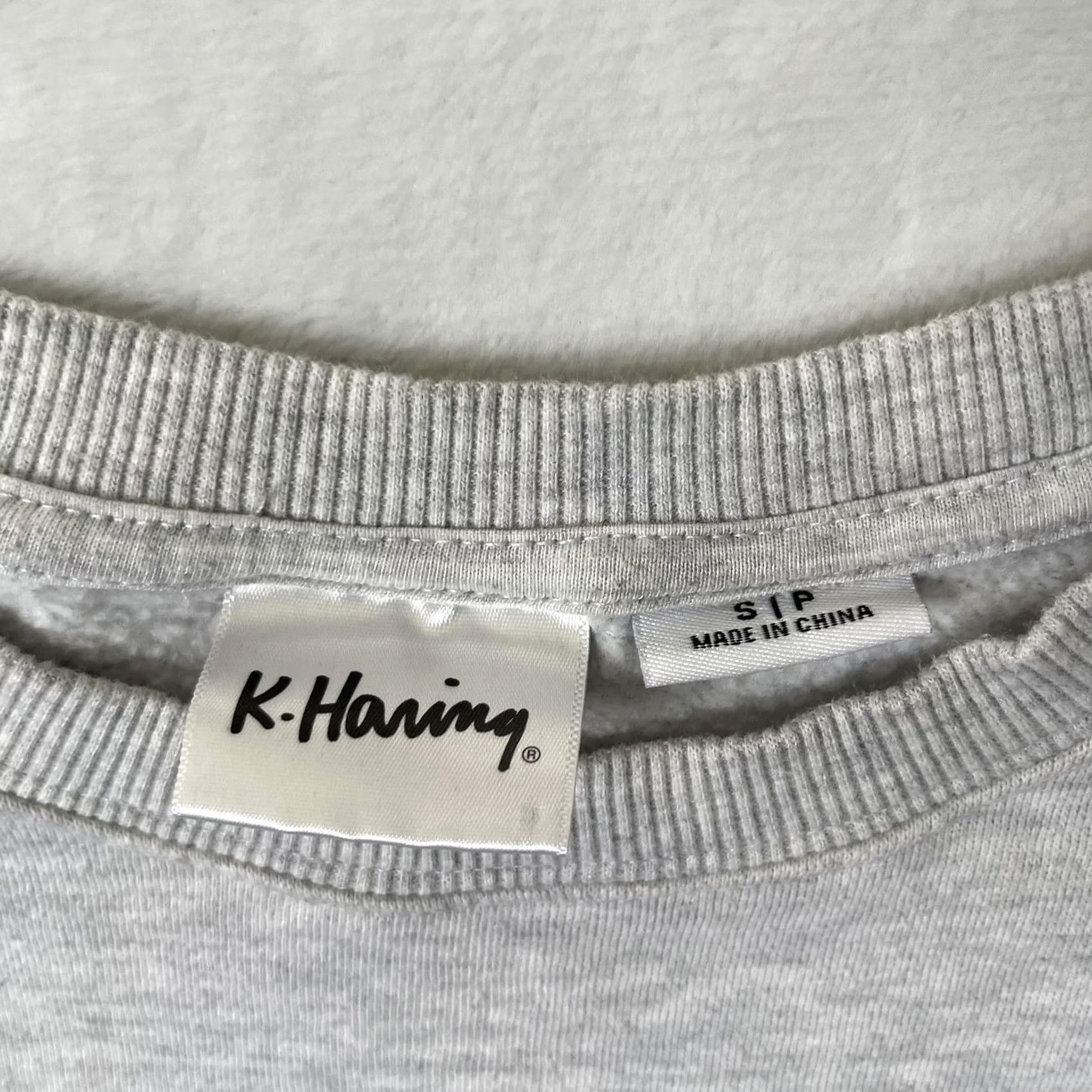 Apple K. Haring Sweatshirt Mens Small Gray New York Apple Graphic Fleece Crewneck Size US S / EU 44-46 / 1 - 4 Thumbnail