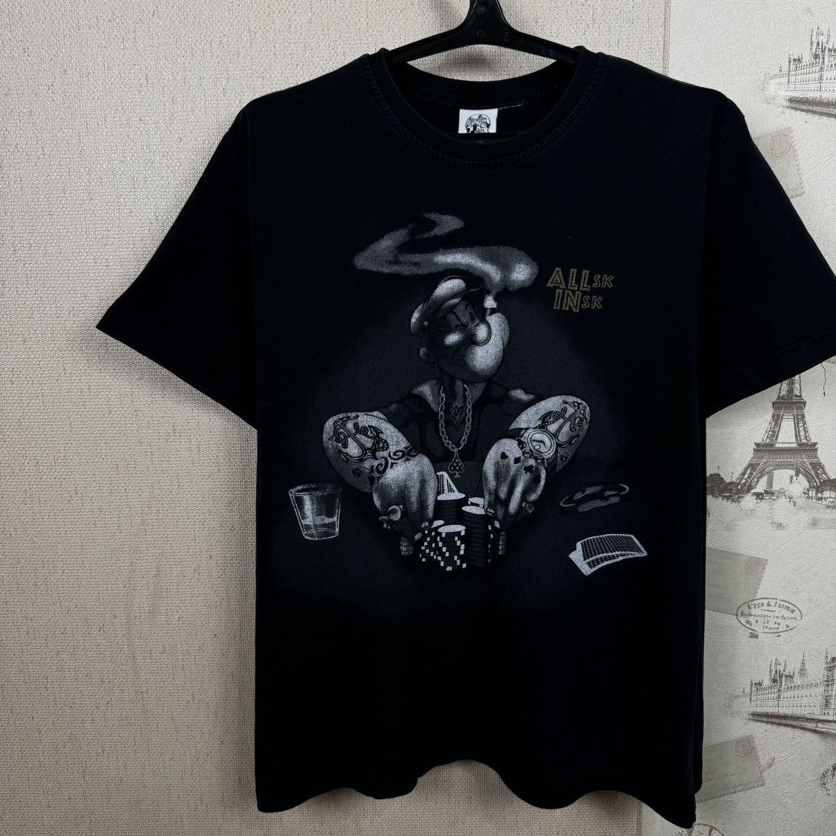 Cartoon Network × Vintage Vintage Popeye T shirt All in Gambling Poker Cartoon 2009 XL Size US XL / EU 56 / 4 - 8 Thumbnail