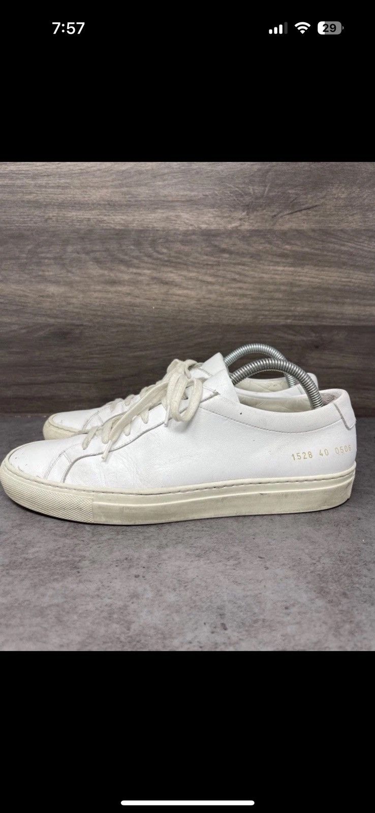 Common Projects Common Projects Achilles Low EU 40 Pre- Owned Size US 7.5 / EU 40-41 - 1 Thumbnail
