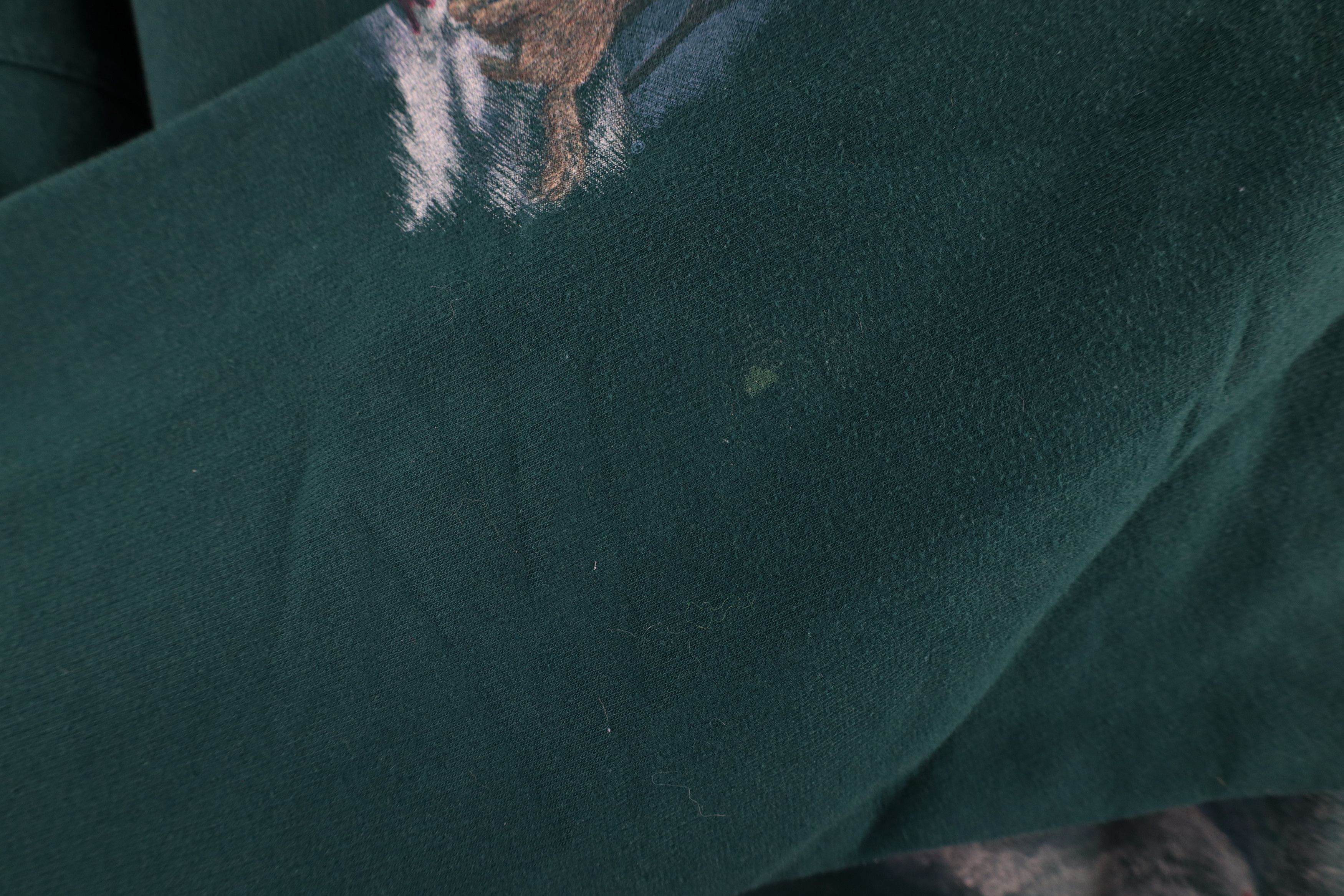 Vintage Vintage 90s Christmas Snowman Farmhouse Cat Sweatshirt Green Size XL / US 12-14 / IT 48-50 - 5 Thumbnail