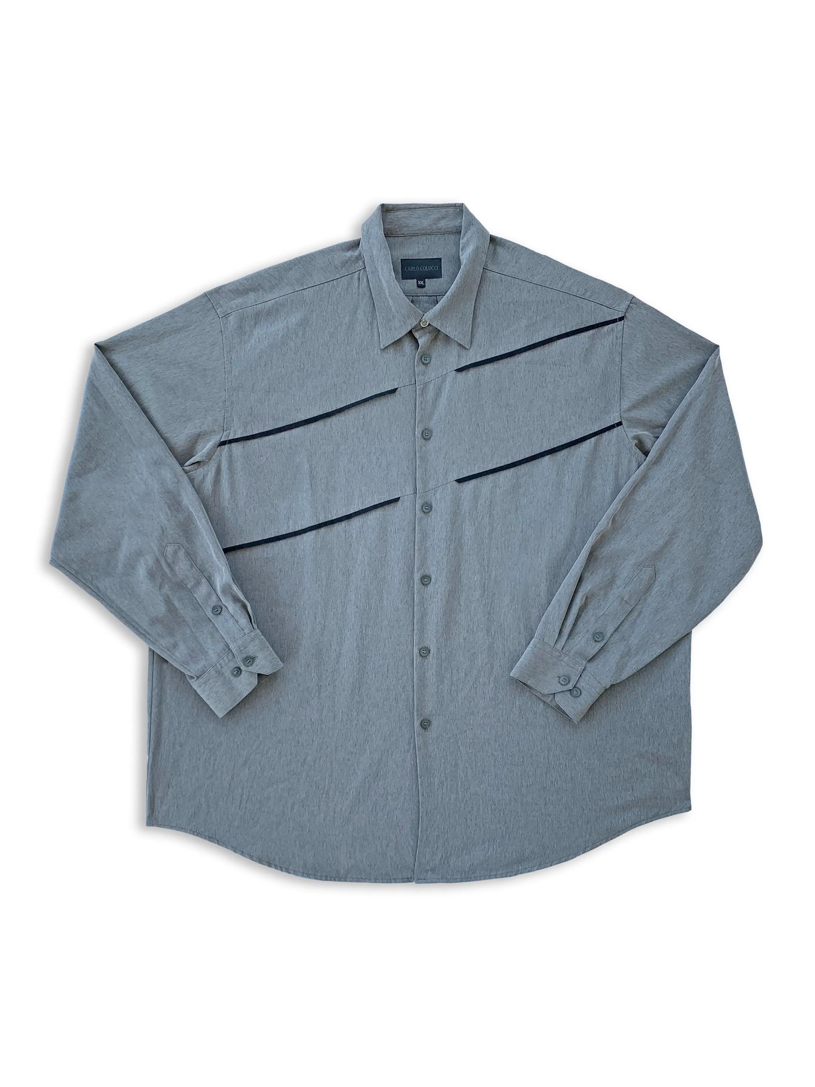 Carlo Colucci Vintage 90s CARLO COLUCCI Button Up Shirt Long Sleeve Baggy Size US XXL / EU 58 / 5 - 1 Thumbnail