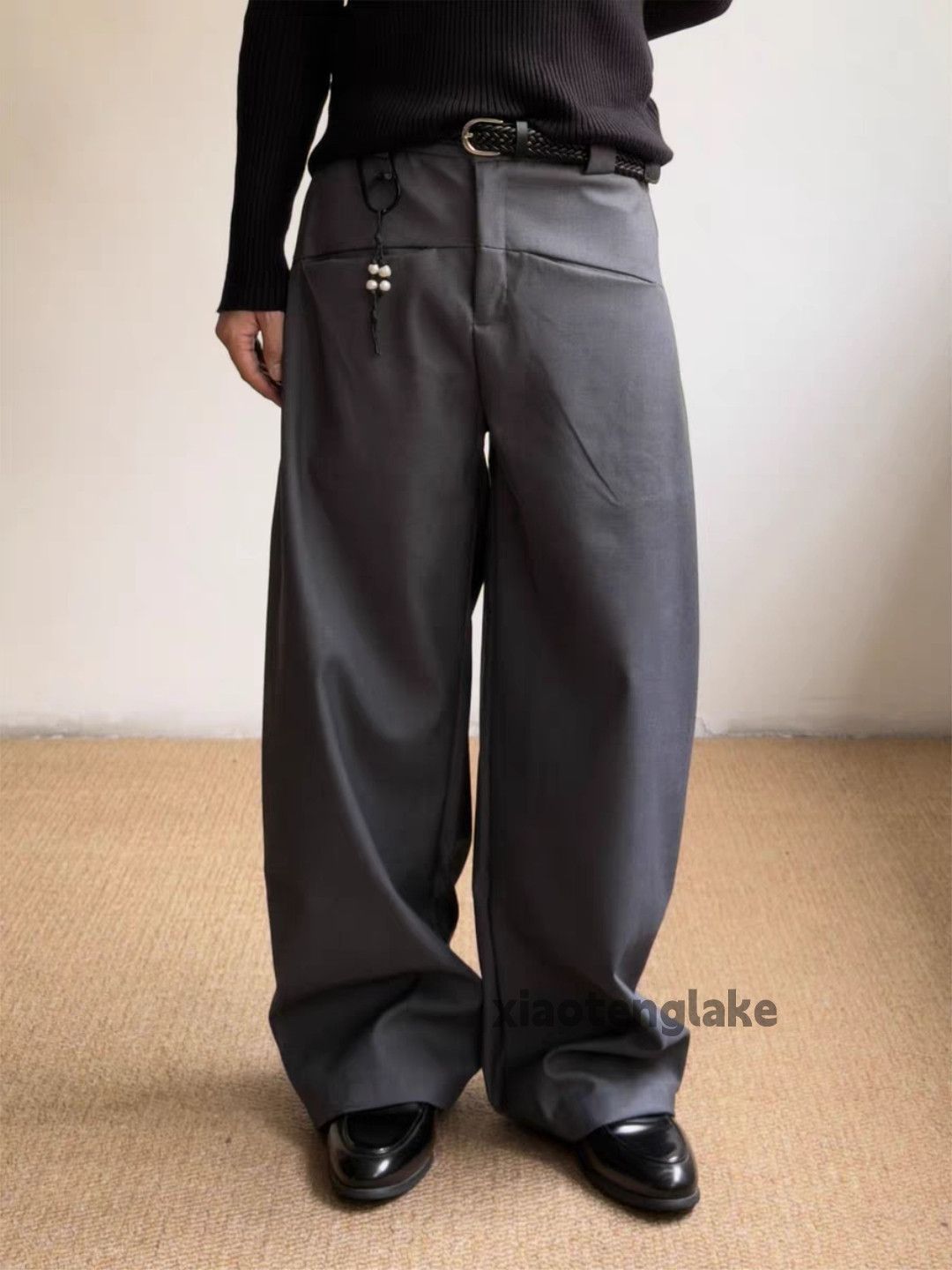 Vintage zx vintage wide Leg flared yuppie pleated pants Size US 28 / EU 44 - 3 Thumbnail