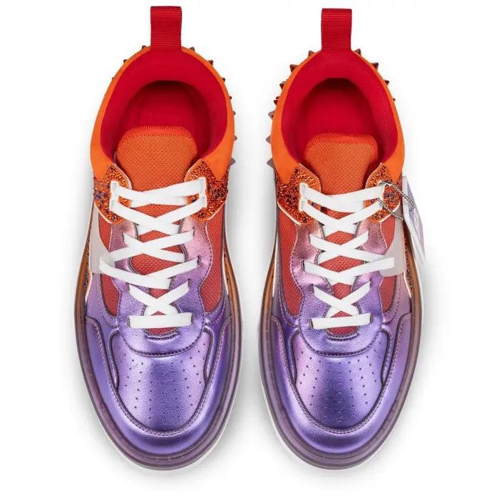 Christian Louboutin o1s1wg110425 Astroloubi Strass Sb Flat in Multicolor Size US 11.5 / EU 44-45 - 3 Thumbnail