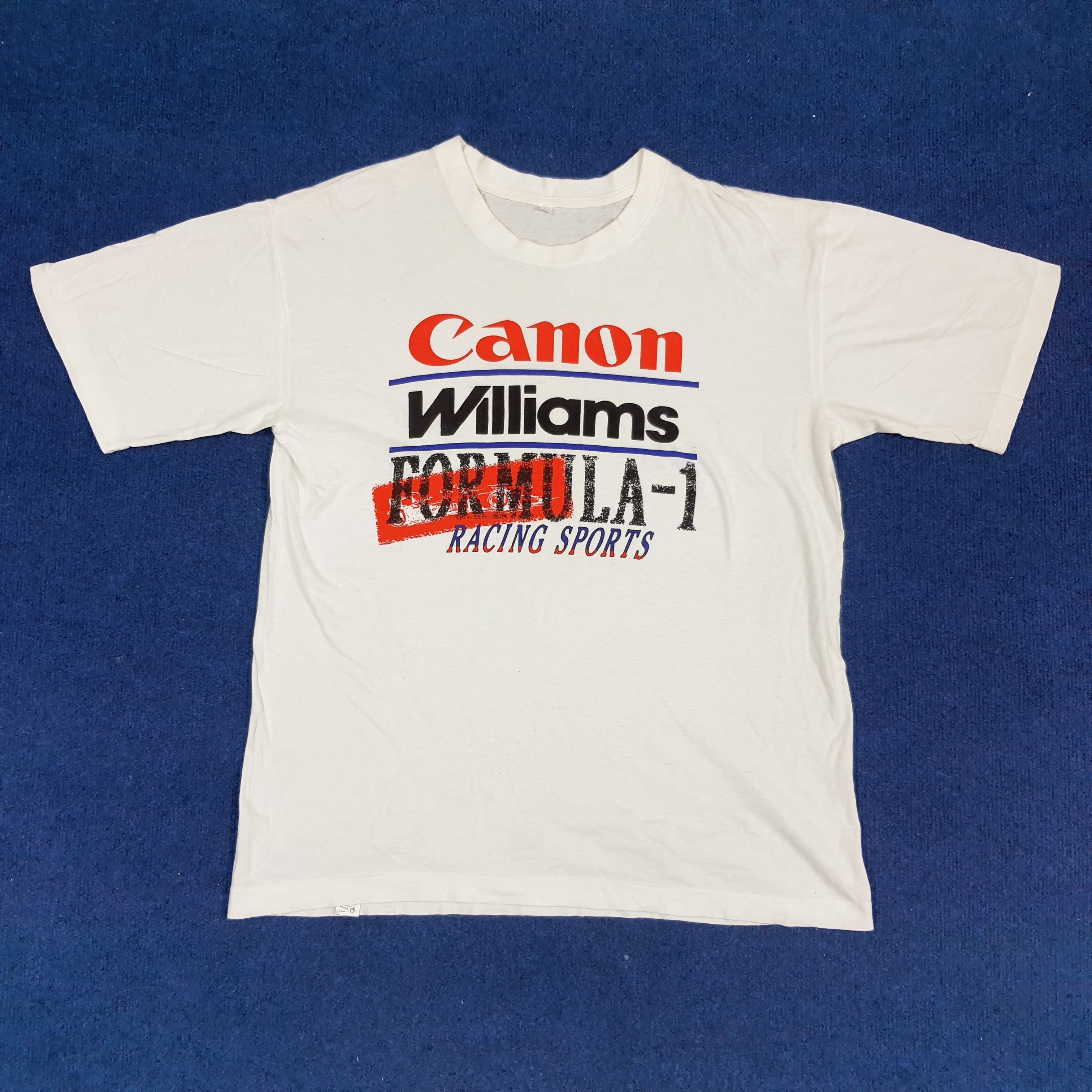 Canon × Japanese Brand × Vintage Vintage Canon Williams Formula 1 Racing Sports Tshirt Size US L / EU 52-54 / 3 - 1 Thumbnail