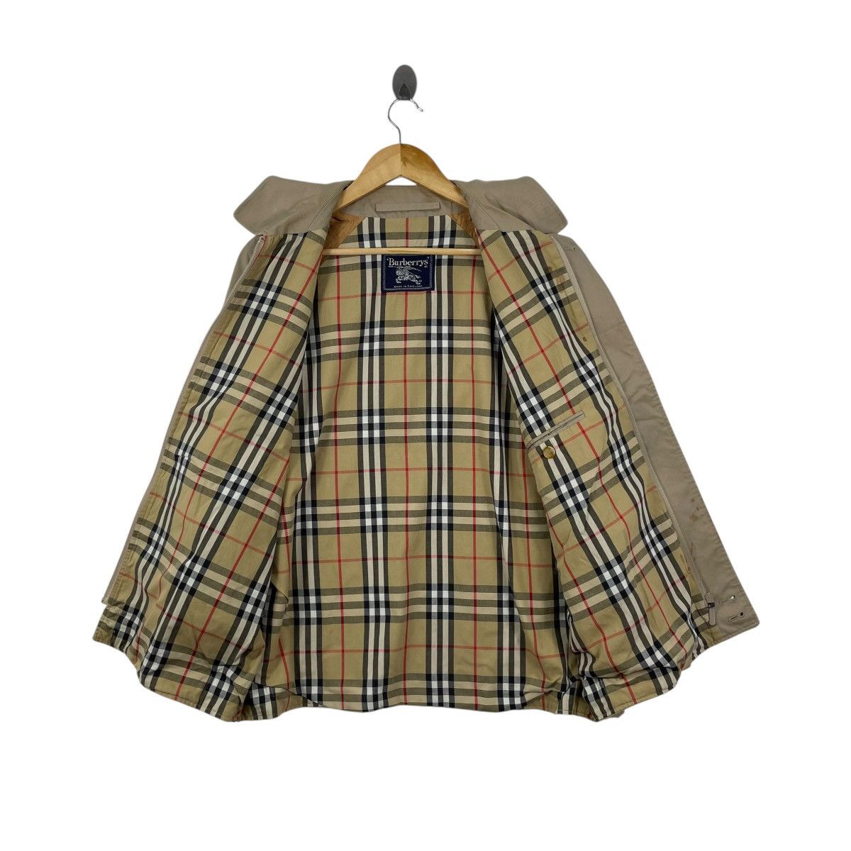 Burberry Vintage 90s Burberrys Nova Check Zipper Jacket Size US XL / EU 56 / 4 - 7 Thumbnail