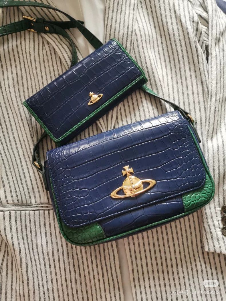 Vivienne Westwood Vivienne Westwood size os Blue gilligator leather bag Size ONE SIZE - 6 Thumbnail