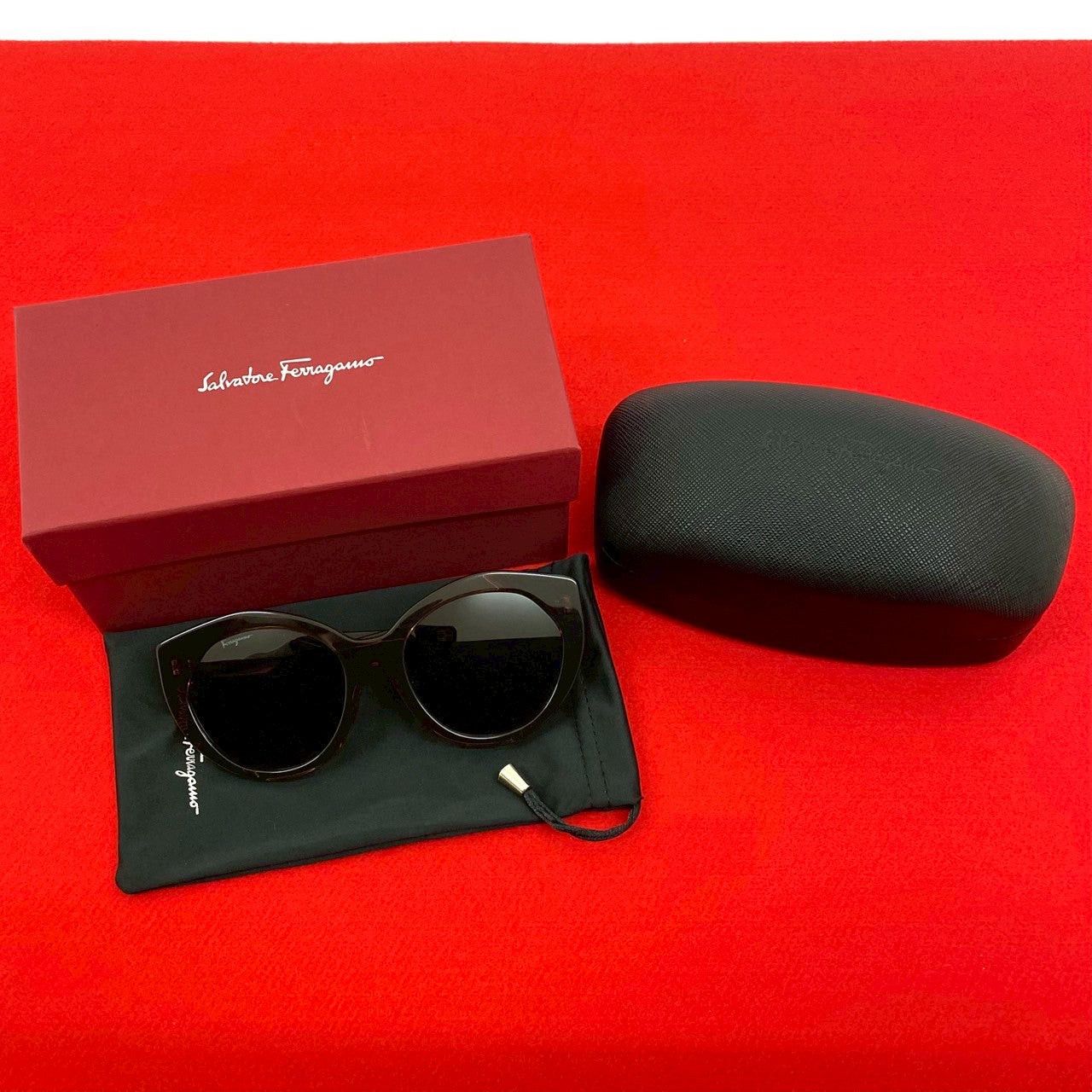 Salvatore Ferragamo Salvatore Ferragamo Sunglasses Brown Plastic Size ONE SIZE - 1 Thumbnail