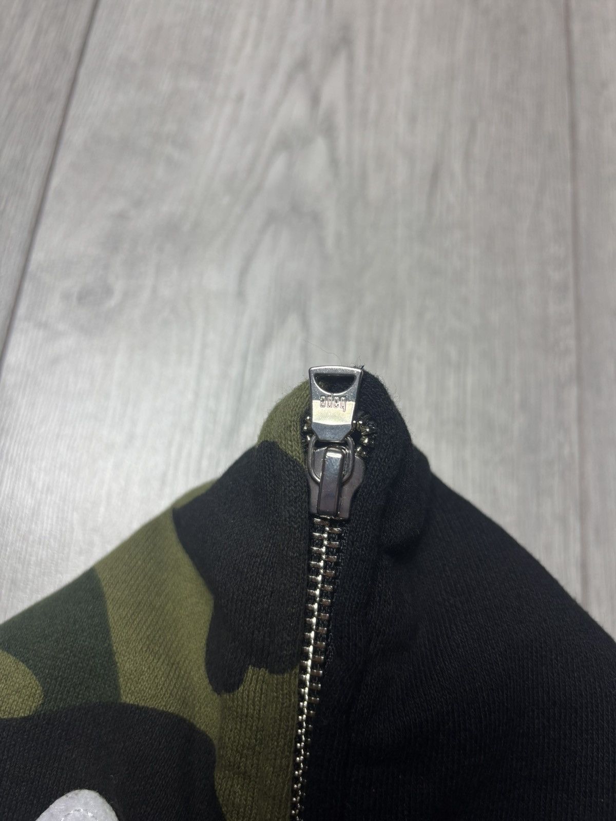 Bape Bape black half camo shark full zip hoodie Size US XL / EU 56 / 4 - 11 Thumbnail