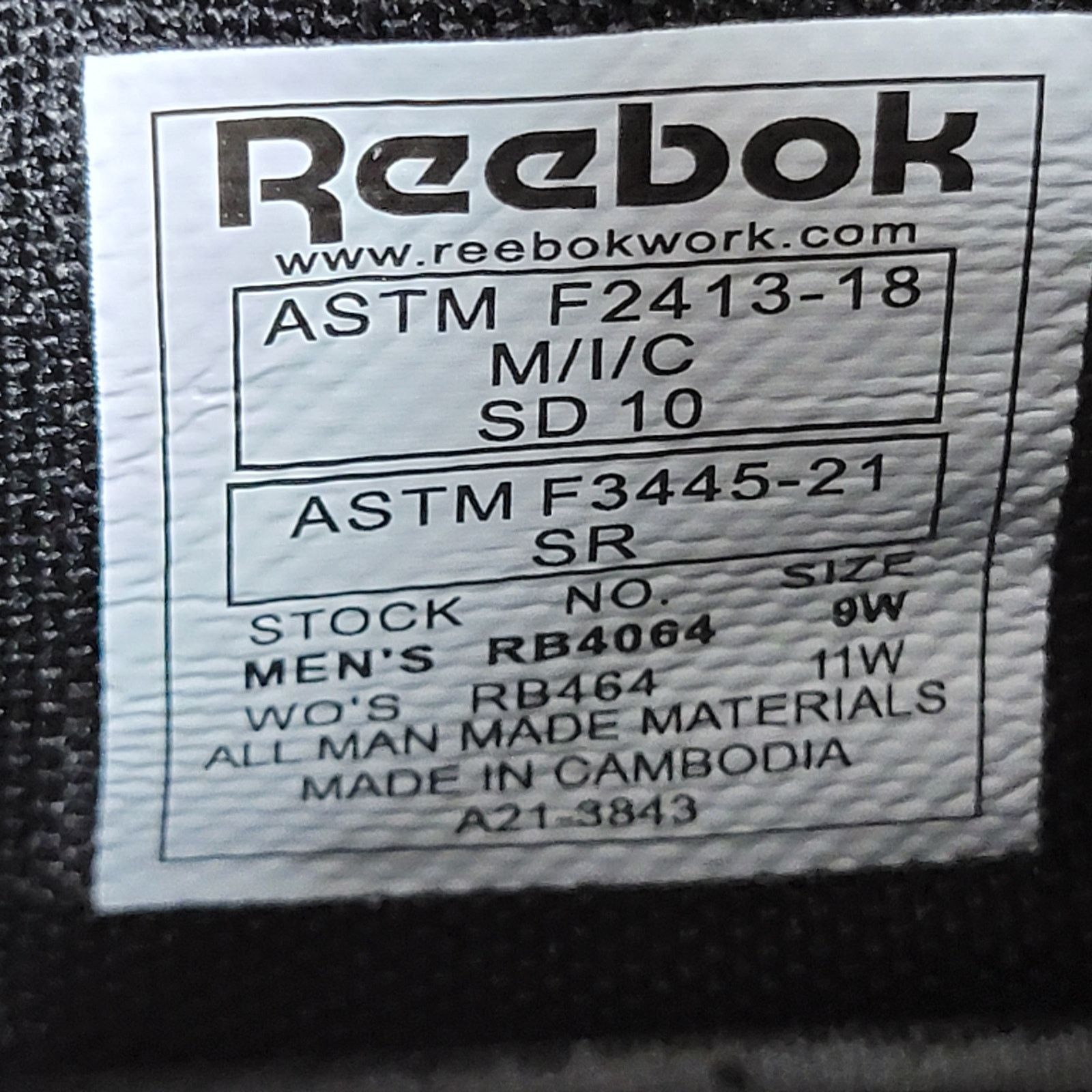 Reebok Reebok Flexagon 3.0 Work Shoe CT Black Men Sz 9W RB4064 (30) Size US 9 / EU 42 - 8 Thumbnail