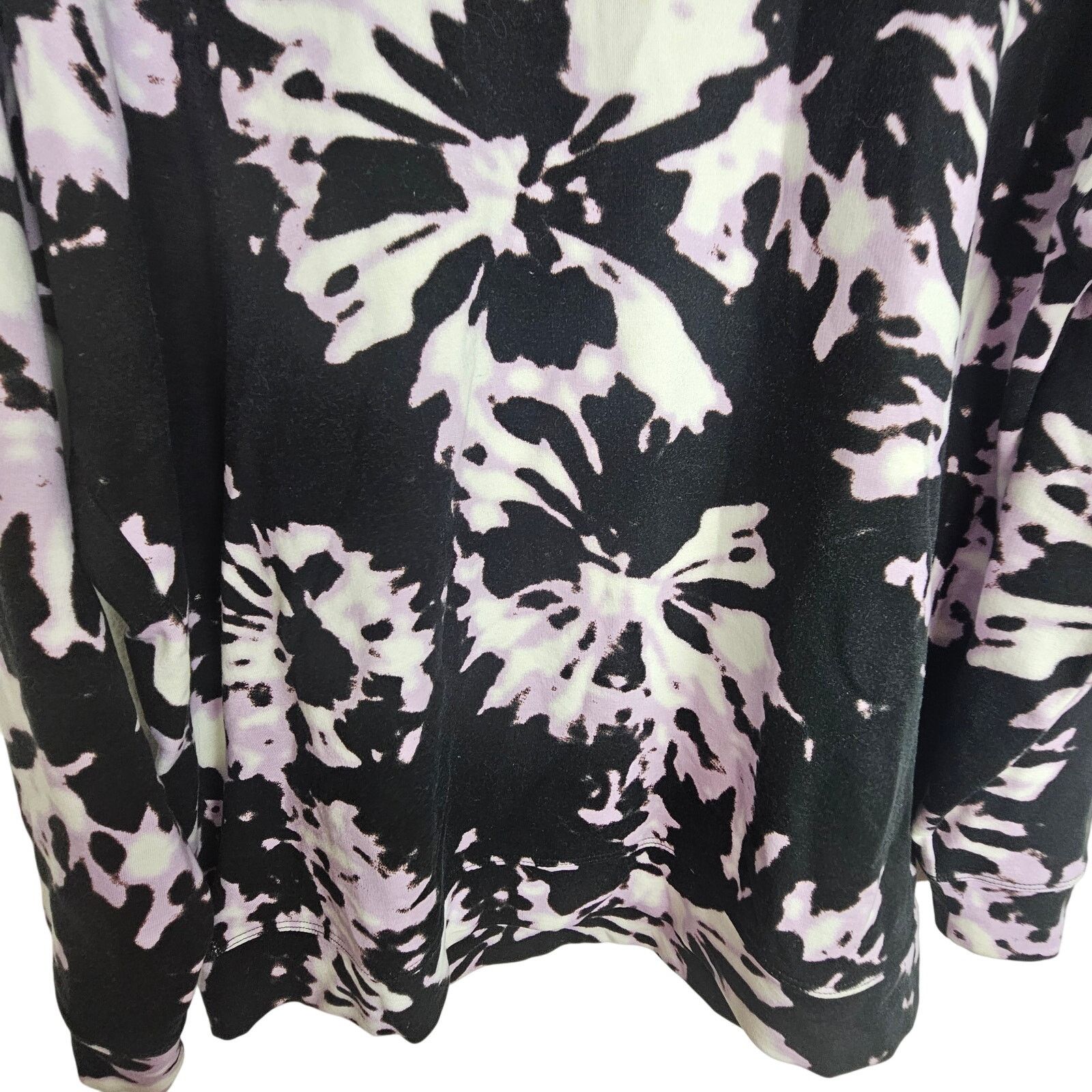 Athleta Athleta Women Balance Printed Willow Elfin Purple Sweatshirt Size M / US 6-8 / IT 42-44 - 4 Thumbnail