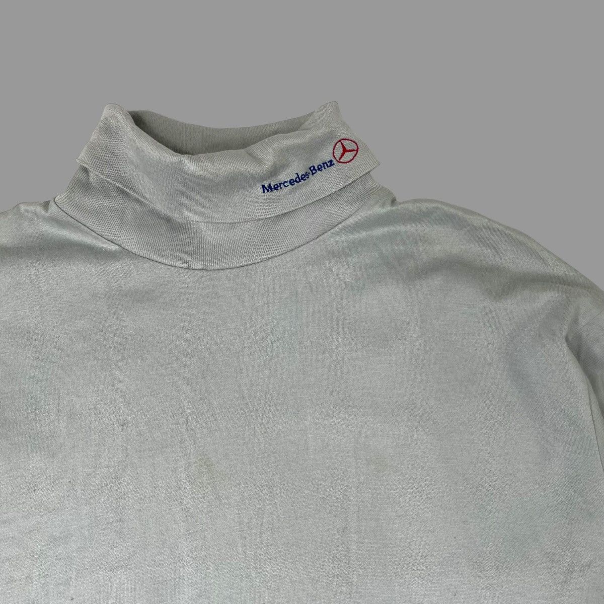 Mercedes-Benz × Vintage Vintage 90s Mercedes Benz turtle neck Size US L / EU 52-54 / 3 - 2 Thumbnail