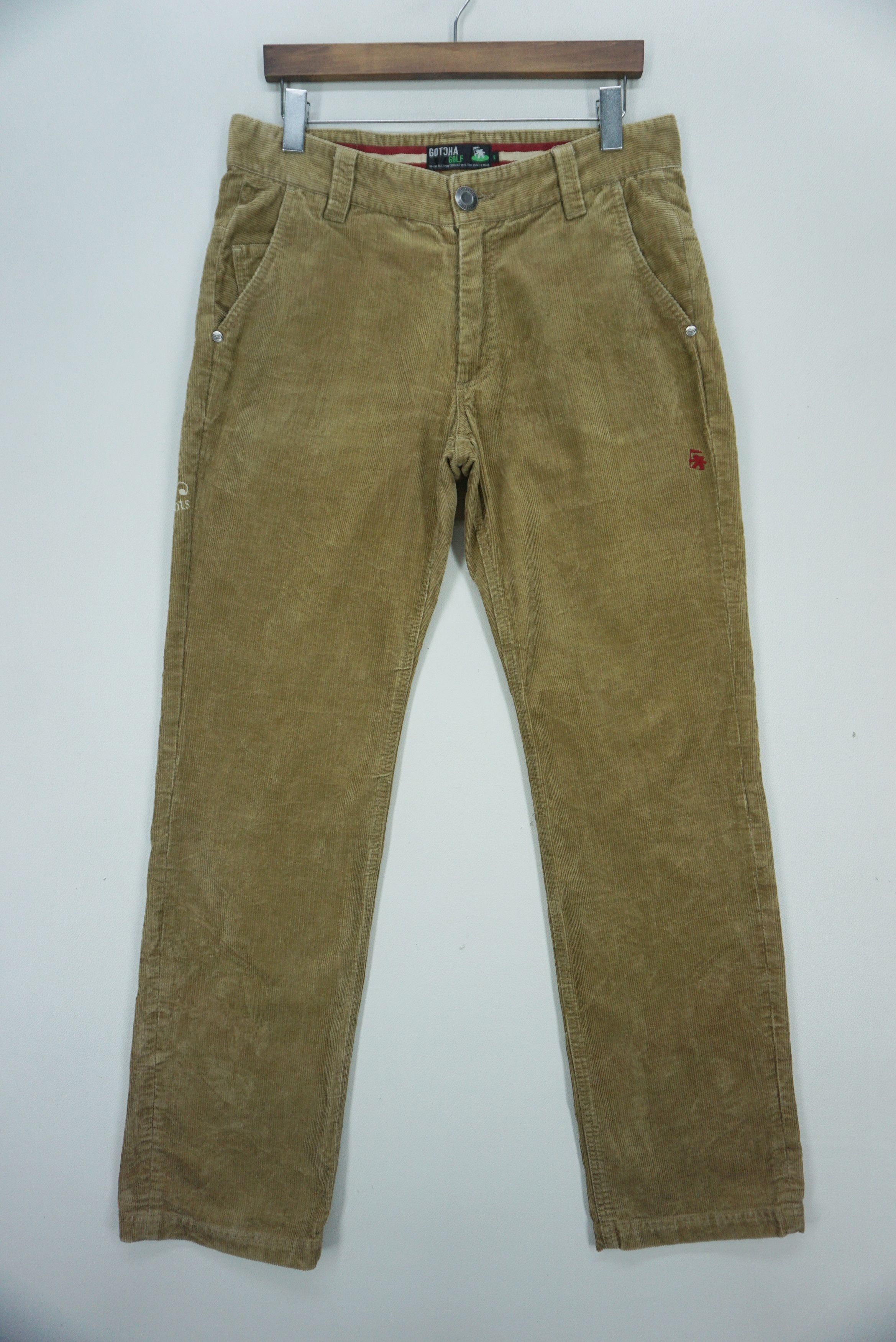Gotcha Corduroy Pants fit W34xL32 Gotcha Golf Low Rise Embroidered Size US 32 / EU 48 - 2 Thumbnail