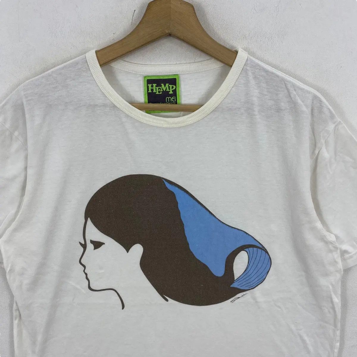 Mountain Equipment Company MOUNTAIN EQUIPMENT HEMP Woman Abstract Art Tee Shirt Size US M / EU 48-50 / 2 - 2 Thumbnail