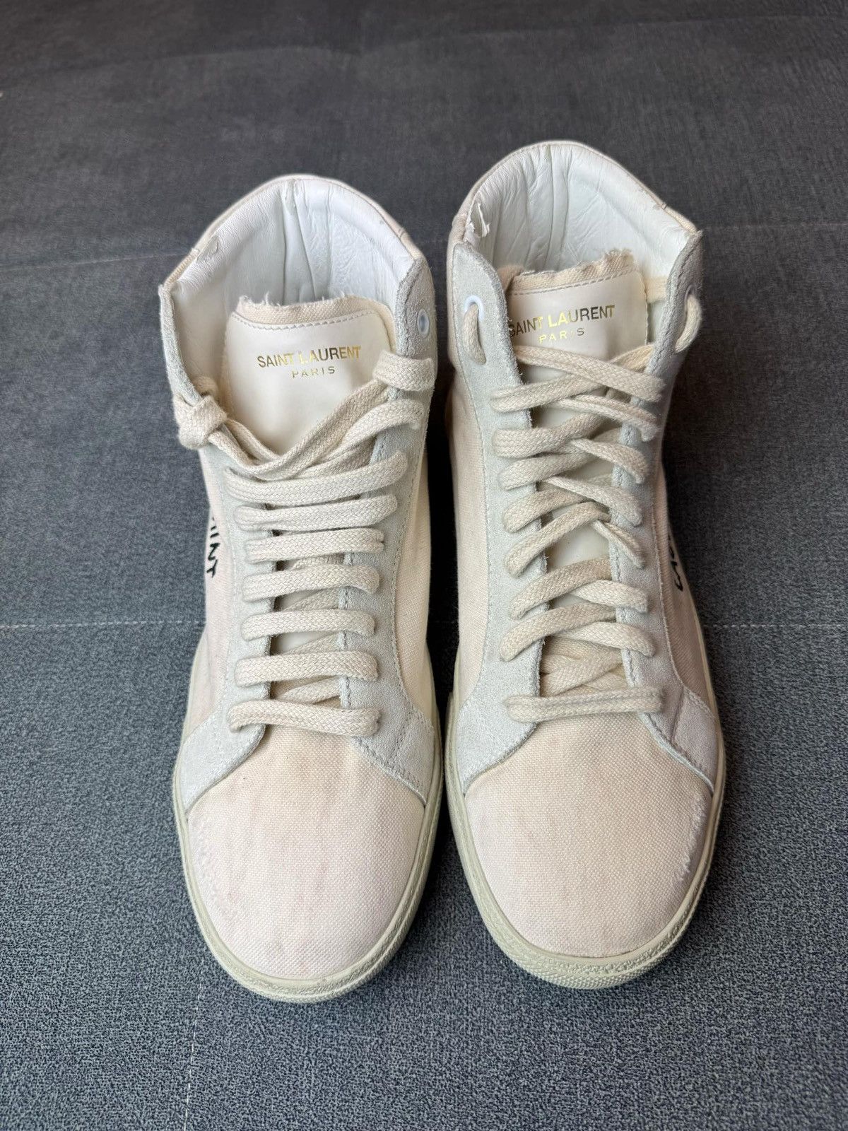 Saint Laurent Paris × Yves Saint Laurent SAINT LAURENT HI TOP SNEAKERS Size US 8.5 / EU 41-42 - 2 Thumbnail
