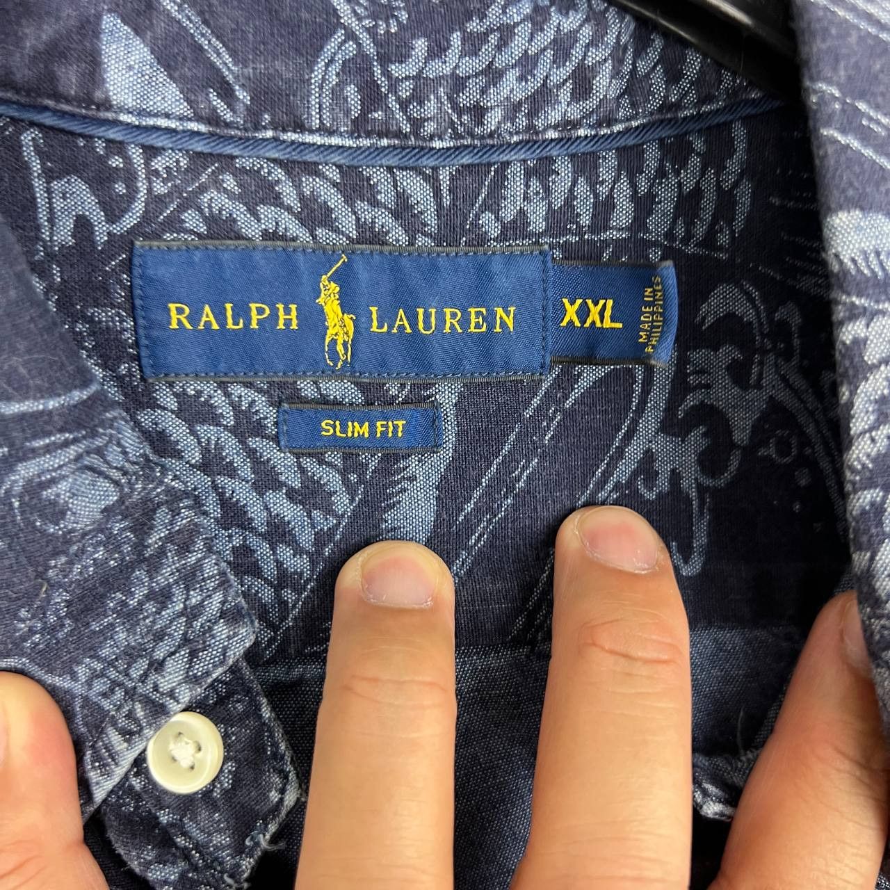 Ralph Lauren Ralph Lauren Button Down Shirt Men XXL SlimFit KoiFish Print Size US XXL / EU 58 / 5 - 3 Thumbnail