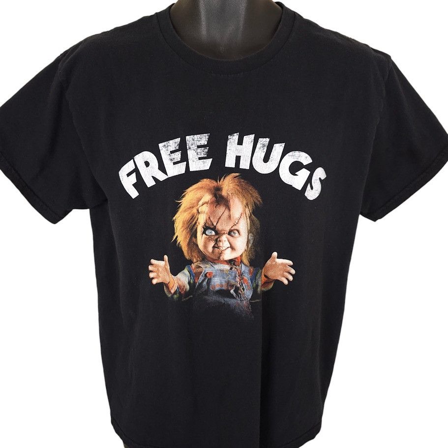Other Chucky Childs Play T Shirt Mens Size Large Black Free Hugs Size US L / EU 52-54 / 3 - 1 Thumbnail