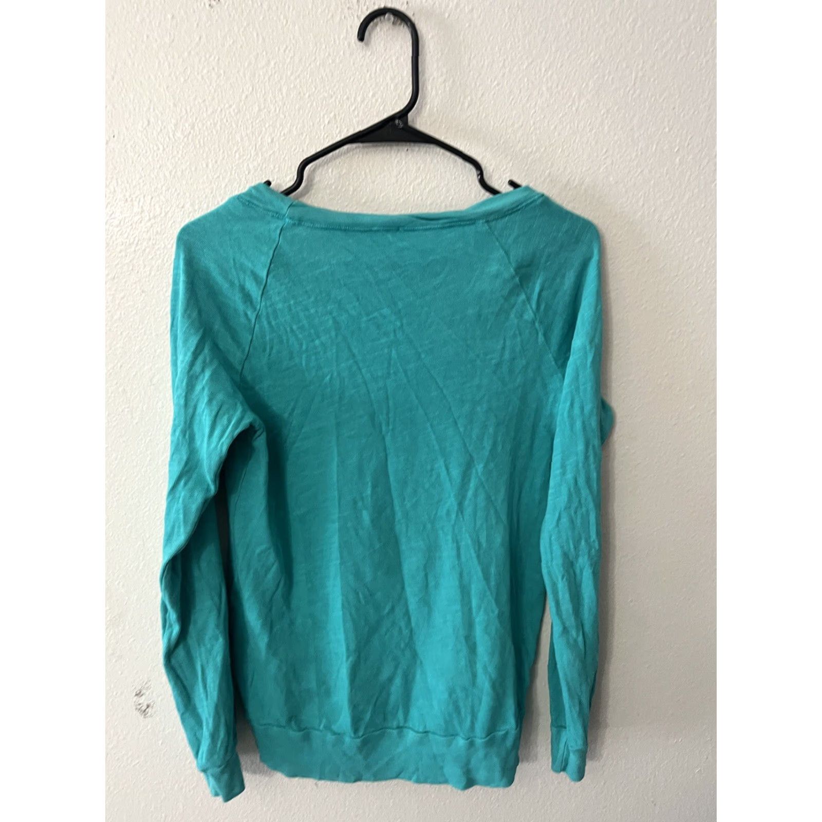 Splendid Splendid Blouse Top Blue Aqua Long Sleeve Round Neck Casual Size Small Sweater Size S / US 4 / IT 40 - 2 Thumbnail