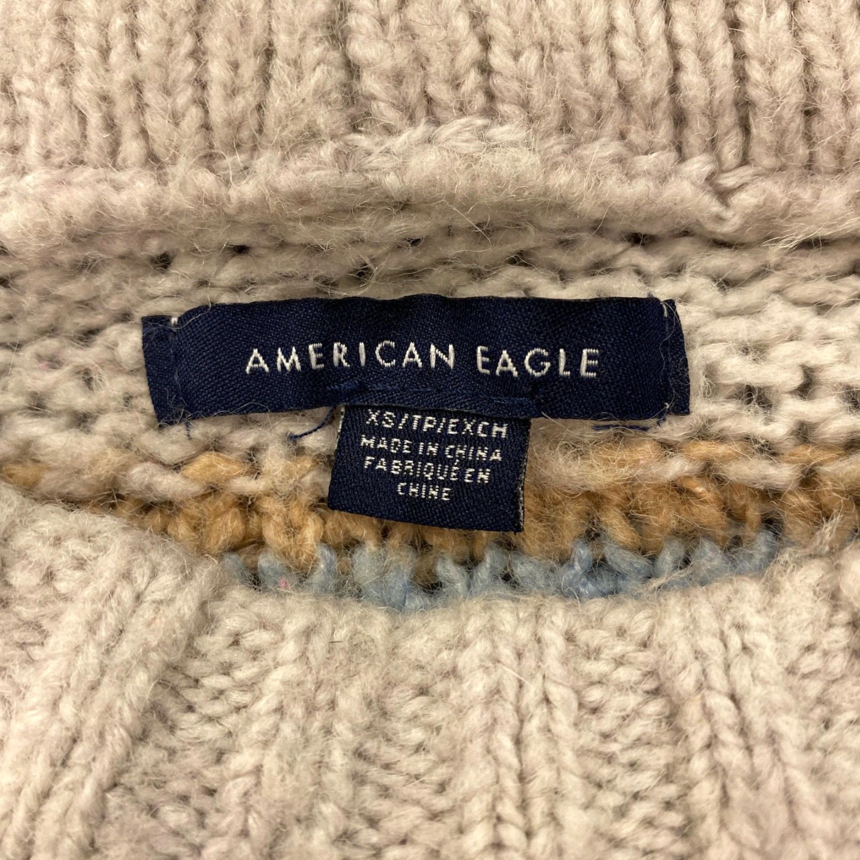 American Eagle Outfitters AMERICAN EAGLE OUTFITTERS Sweater Womens XS Striped Knit Multicolor Crewneck Casual Size XS / US 0-2 / IT 36-38 - 2 Thumbnail