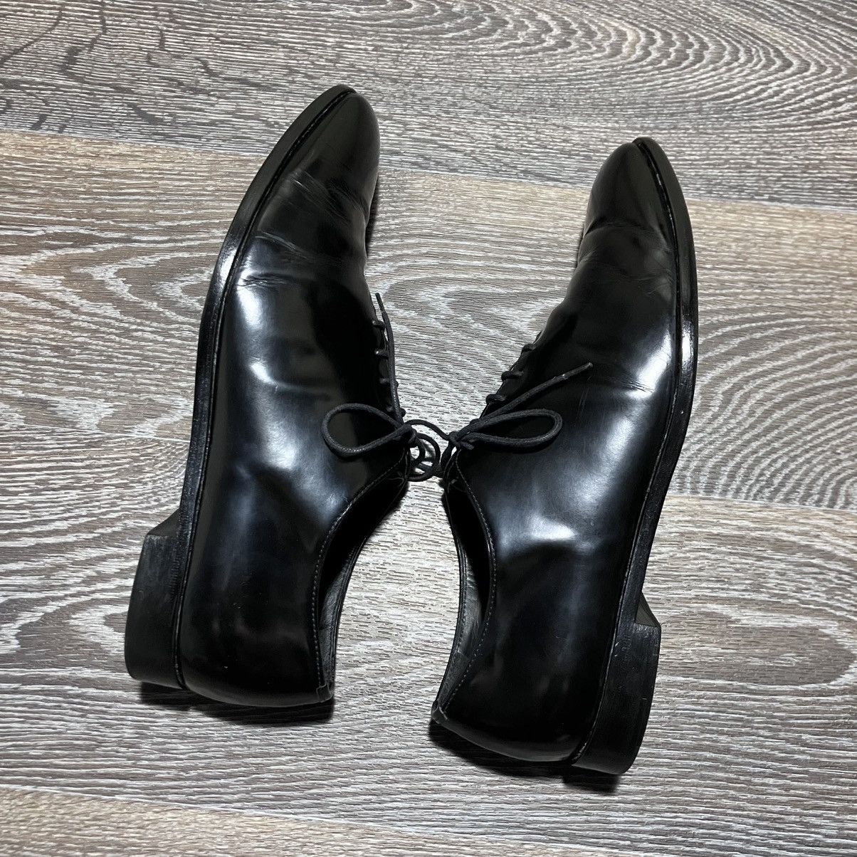Prada Vintage PRADA Men’s Patent Leather Oxford Black Dress Shoes Size US 7.5 / EU 40-41 - 7 Thumbnail