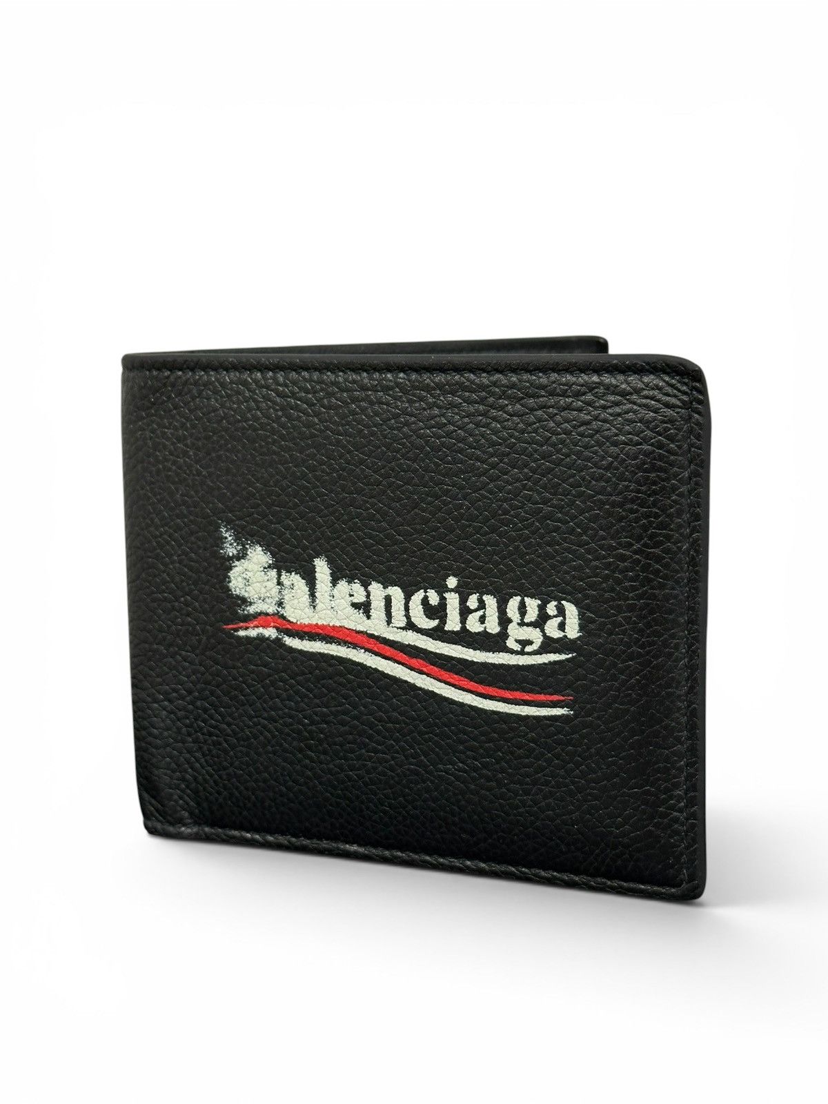 Balenciaga Men's Cash Square Leather Bifold Wallet Size ONE SIZE - 3 Thumbnail