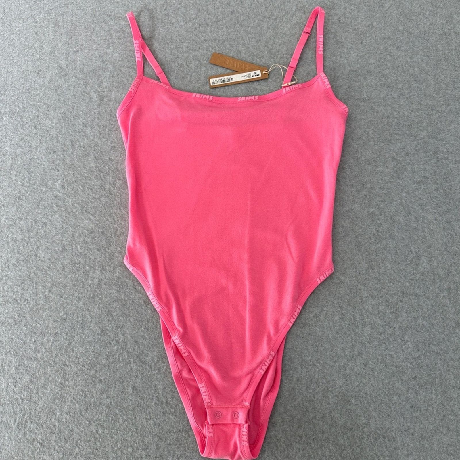 SKIMS SKIMS Cotton Logo Bodysuit - Sugar Pink Size M / US 6-8 / IT 42-44 - 5 Thumbnail