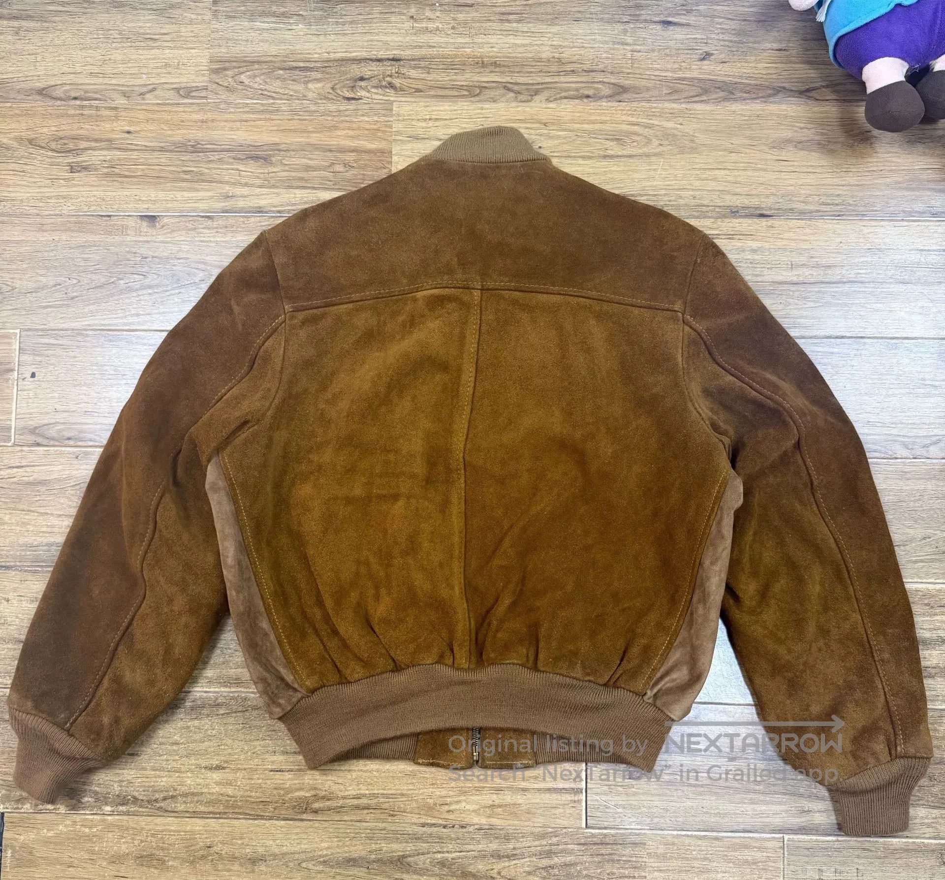 Schott Men's Suede Leather Biker Jacket. Size US S / EU 44-46 / 1 - 2 Thumbnail
