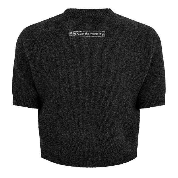 Alexander Wang o1g2r1mq0824 Beiress Wool Crewneck Sweatshirts in Dark Grey Size M / US 6-8 / IT 42-44 - 2 Thumbnail