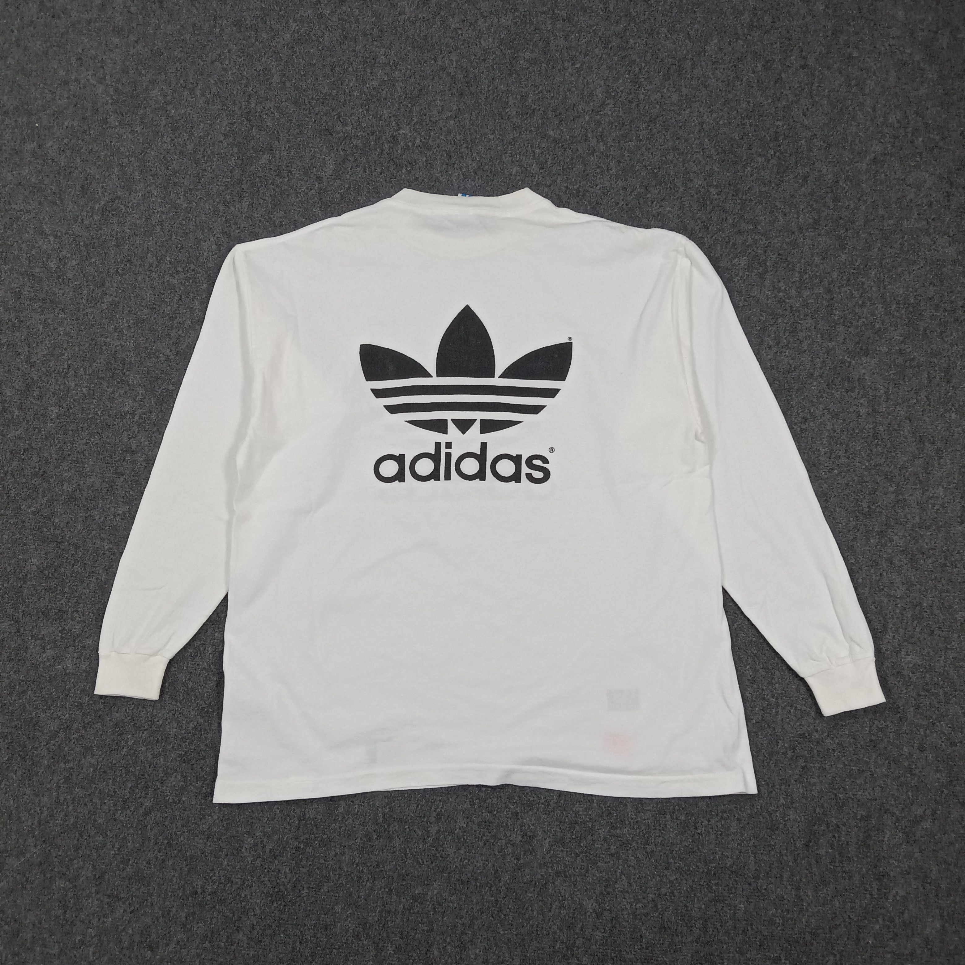 Adidas 90's Adidas Trefoil Made in USA Tshirt C285N75 Size US XL / EU 56 / 4 - 4 Thumbnail