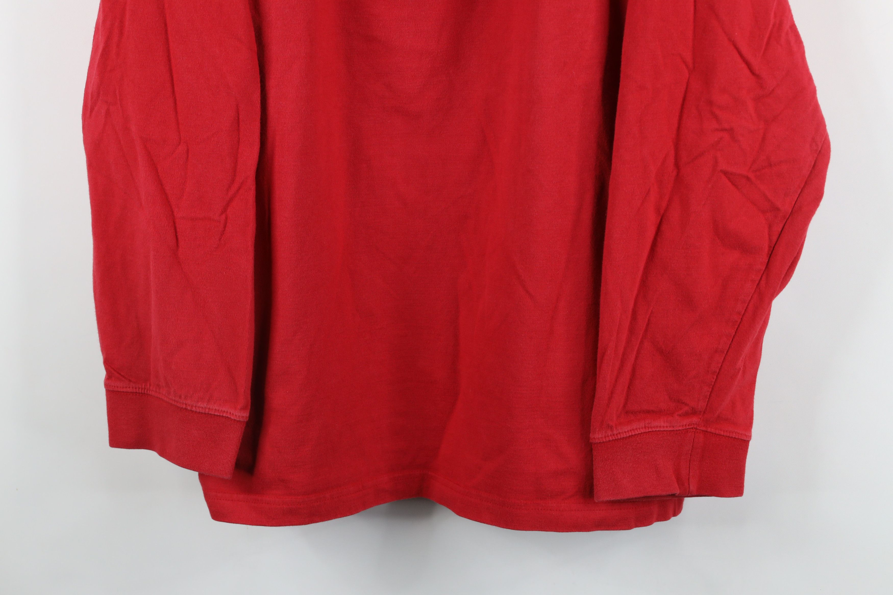 Big Mac × Vintage Vintage 90s Big Mac Workwear Heavyweight Henley T-Shirt Red Size US XXL / EU 58 / 5 - 3 Thumbnail