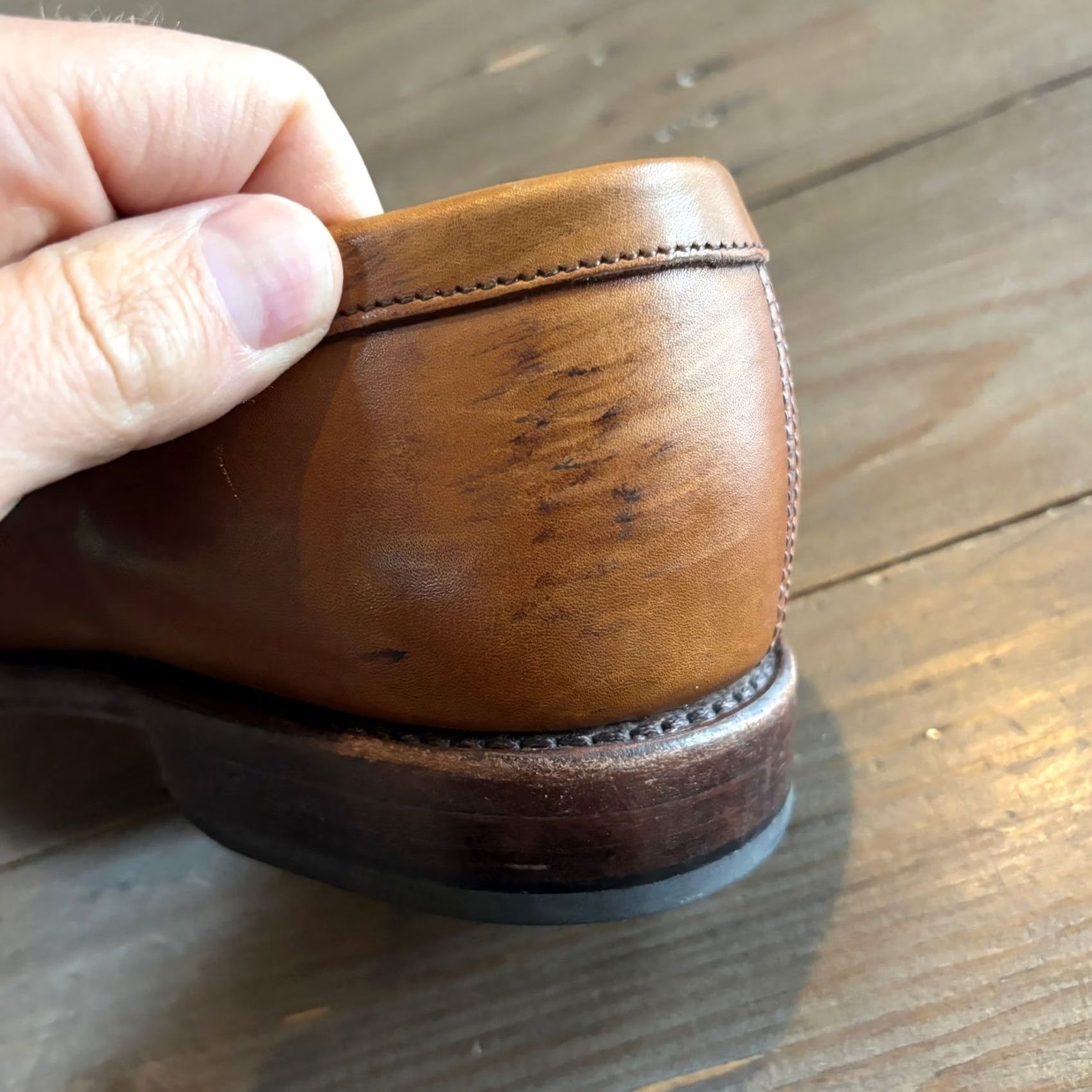 Allen Edmonds Lake Bluff Men 8.5 D Woven Leather Heritage 