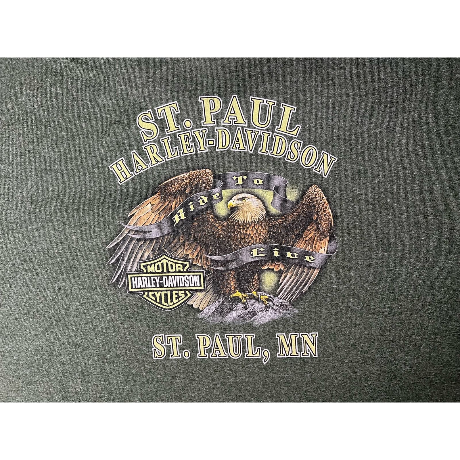 Harley Davidson Harley Davidson St.Paul Minnesota Ride to Live T-shirt 2XL Size US XXL / EU 58 / 5 - 6 Thumbnail