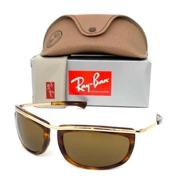 RayBan Ray Ban OLYMPIAN RB2319 945/57 Havana Gold / Brown Polarized Size ONE SIZE - 2 Thumbnail