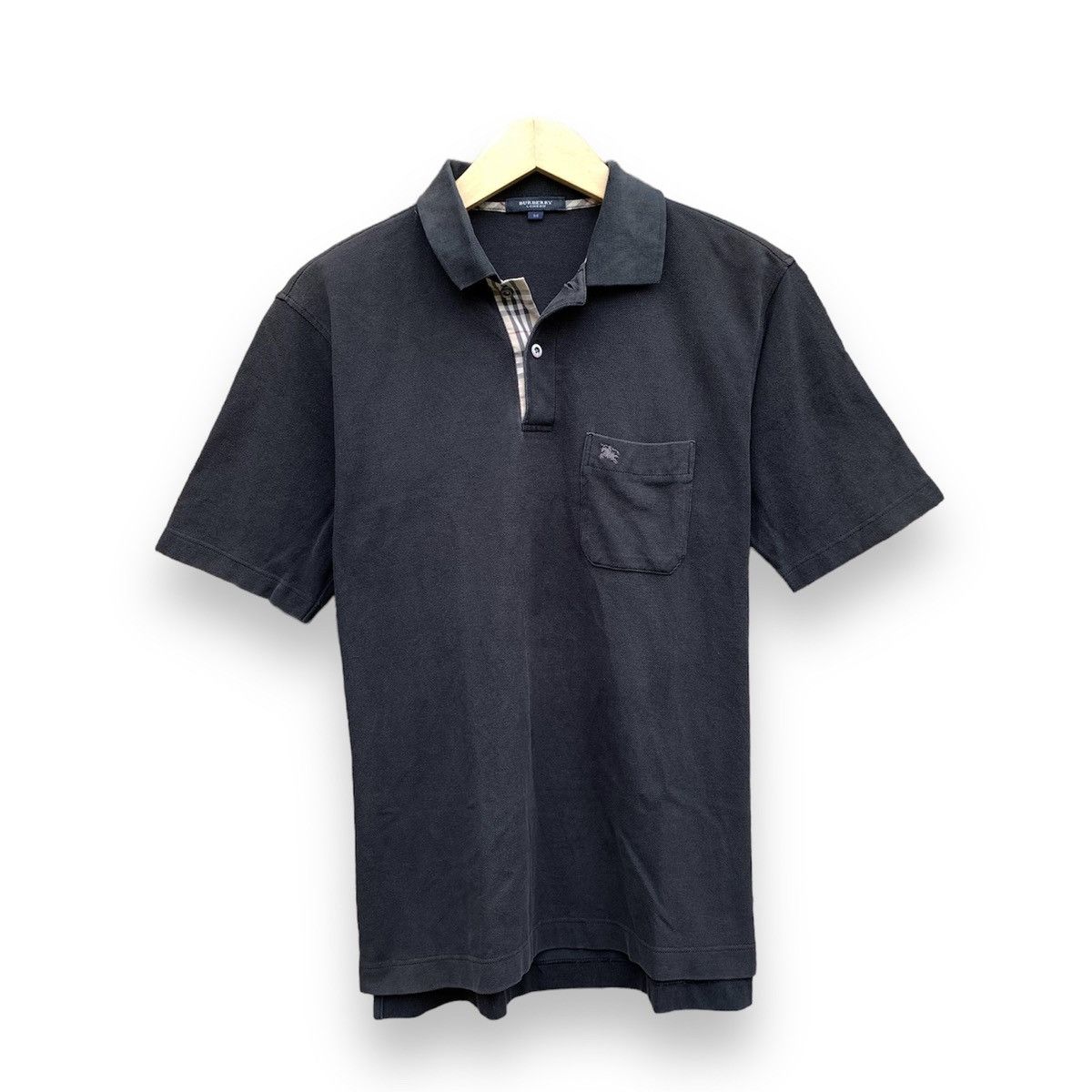 image of Burberry Poloshirt in Black, Men's (Size Medium)