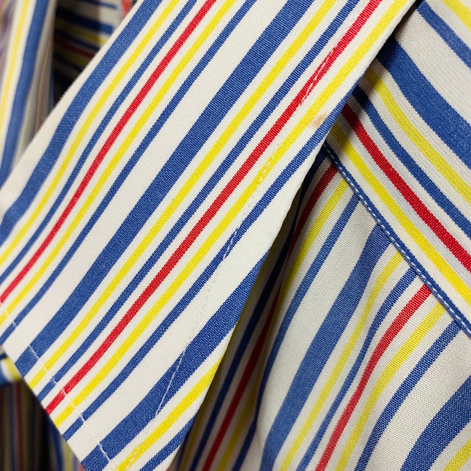 Turnbull & Asser Multi Color Stripe Cotton French Cuff Long Sleeve Shirt Size US L / EU 52-54 / 3 - 7 Thumbnail