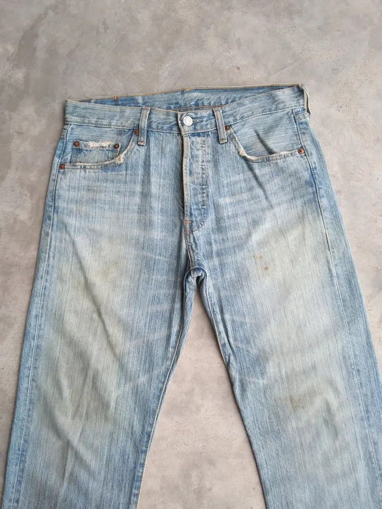 Levi's Vintage Levi's 501 Rusty Wash Distressed Jeans 30x32 Size US 30 / EU 46 - 6 Thumbnail