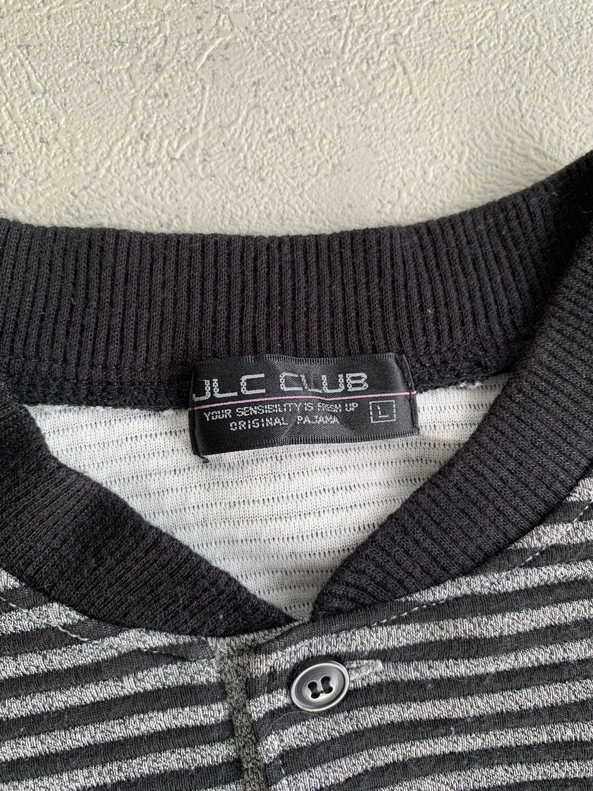 Le Grande Bleu (L.G.B.) Y2K JLC CLUB STRIPE JAPANESE SWEATSHIRT IFSIX LGB STYLE Size US L / EU 52-54 / 3 - 10 Thumbnail