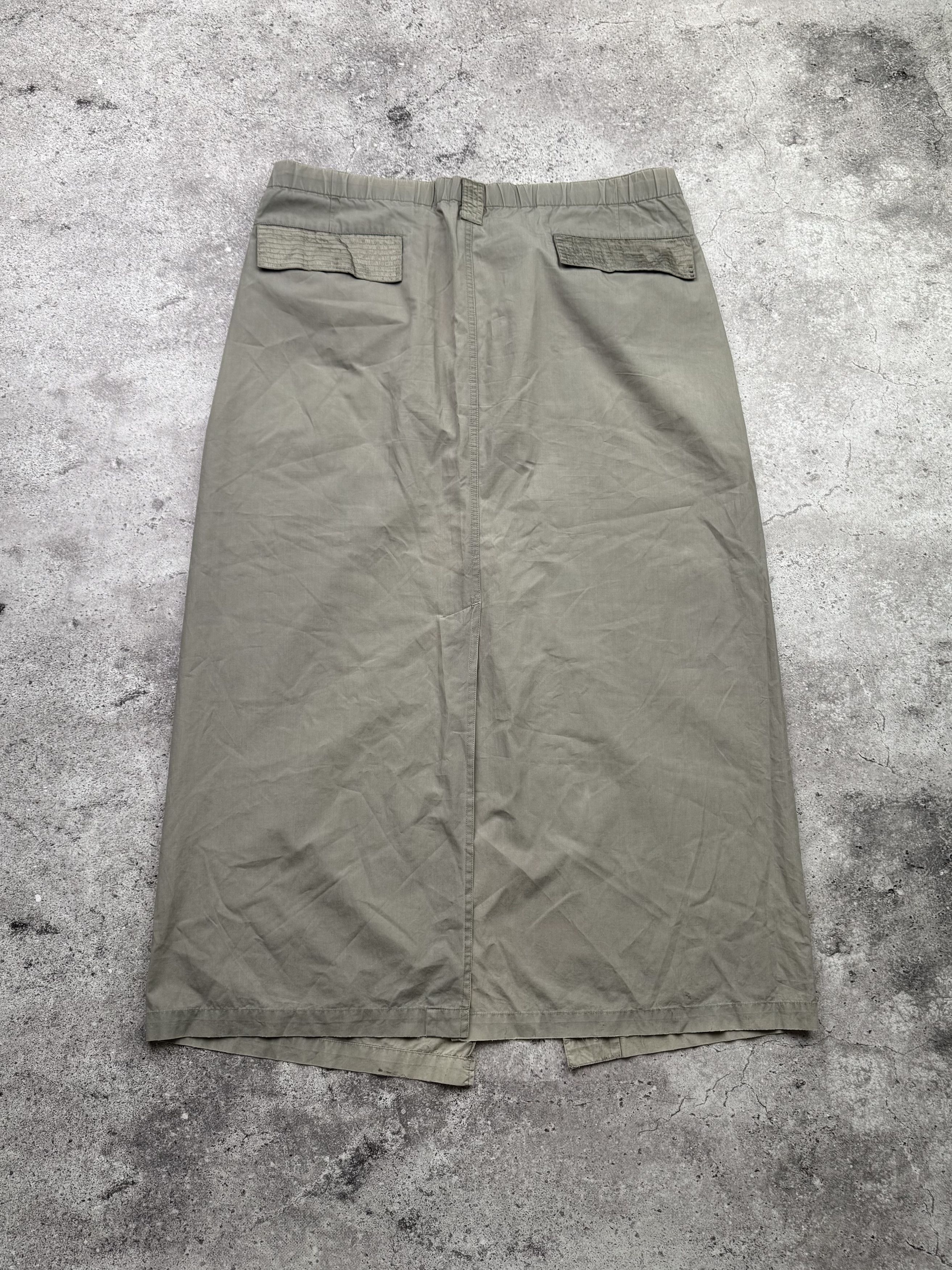 Japanese Brand Vintage Cargo Maxi Skirt C483(V162)(E8) Size 34" / US 12 / IT 48 - 9 Thumbnail