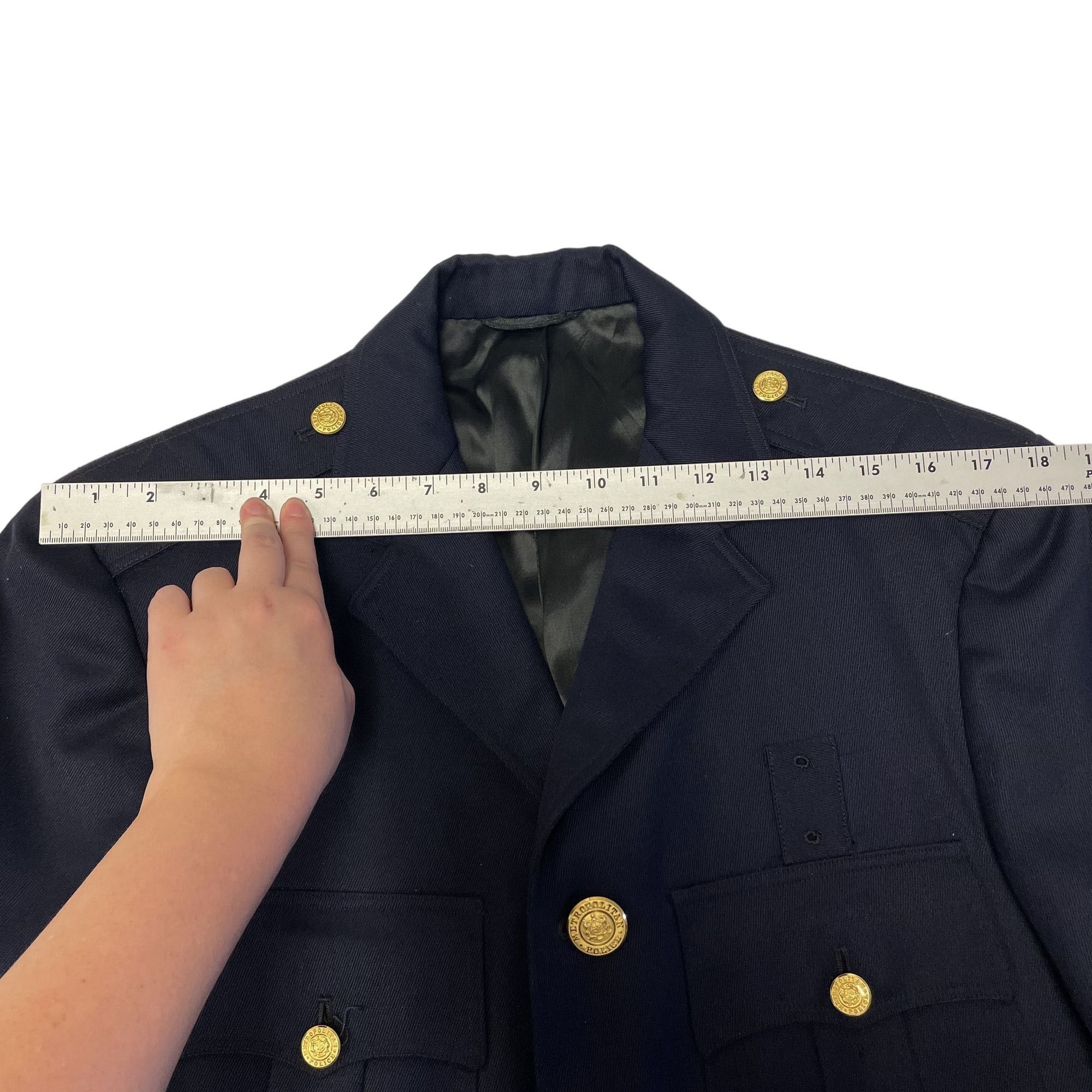 Other Vtg Blue GABARDINE Sport Coat METROPOLITAN POLICE Jacket Size 38R - 11 Thumbnail