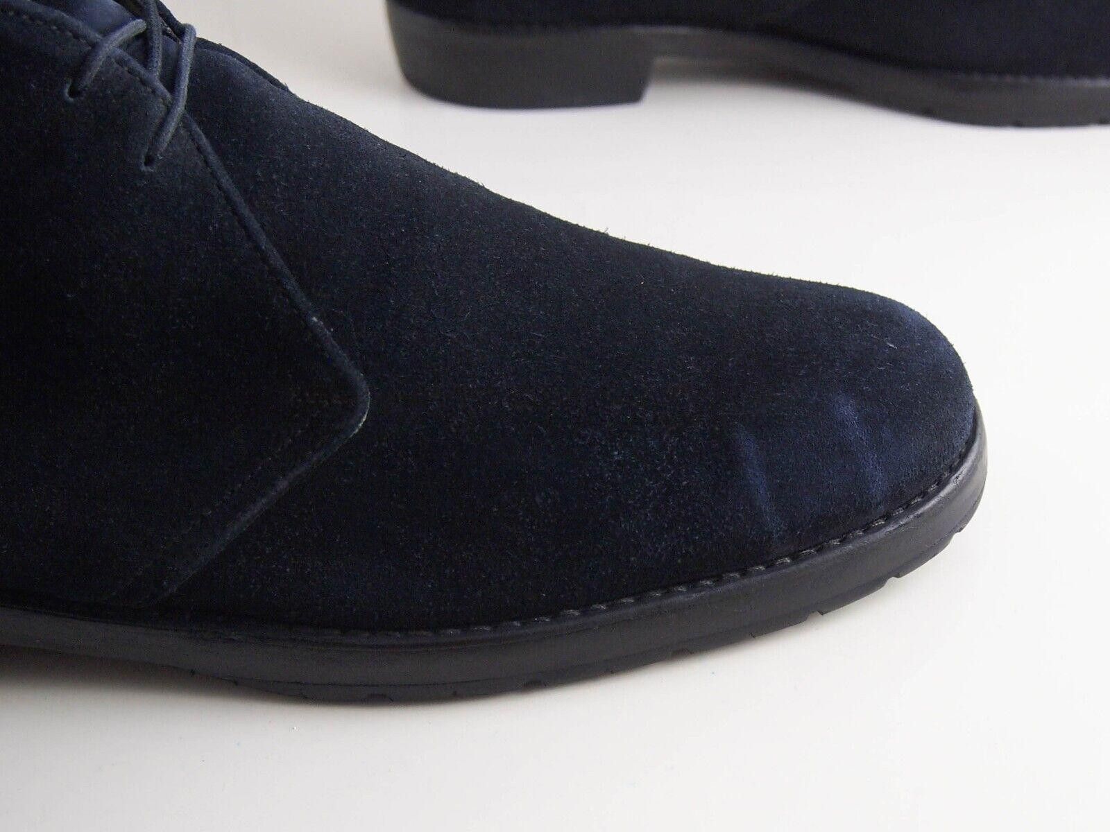 Designer Harris Firenze Chukka Boots Blue Suede Mens US 10.5 EU 43.5 Size US 10.5 / EU 43-44 - 5 Thumbnail