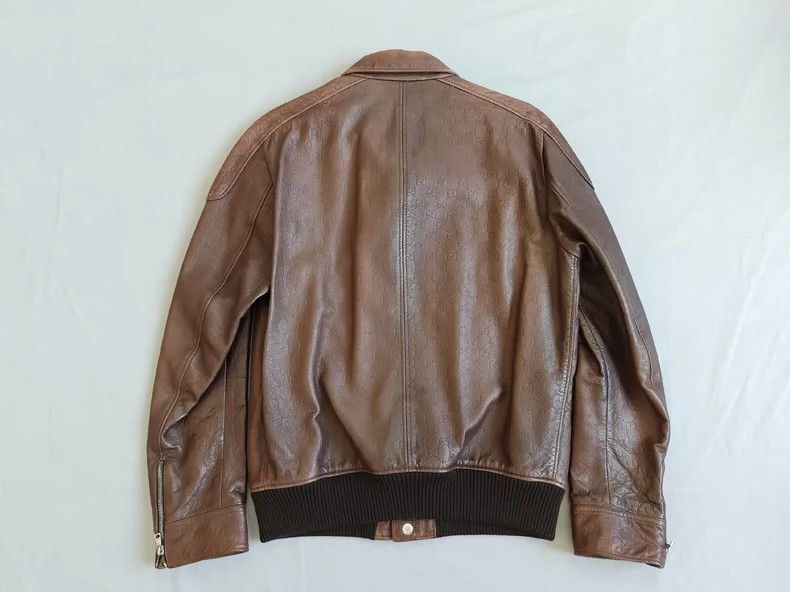 Gucci Gucci Old-fashioned leather jacket 2501-Nextarrow Size US S / EU 44-46 / 1 - 6 Thumbnail