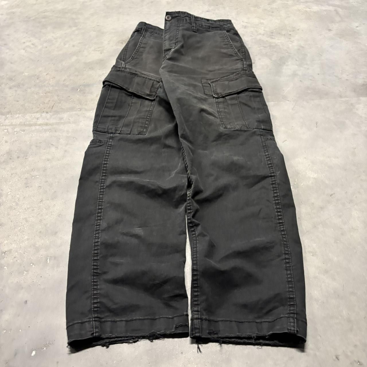 Japanese Brand × Vintage Crazy Vintage Y2K:2000s Black Streetwear Skater Cargo Pants! Size US 32 / EU 48 - 3 Thumbnail