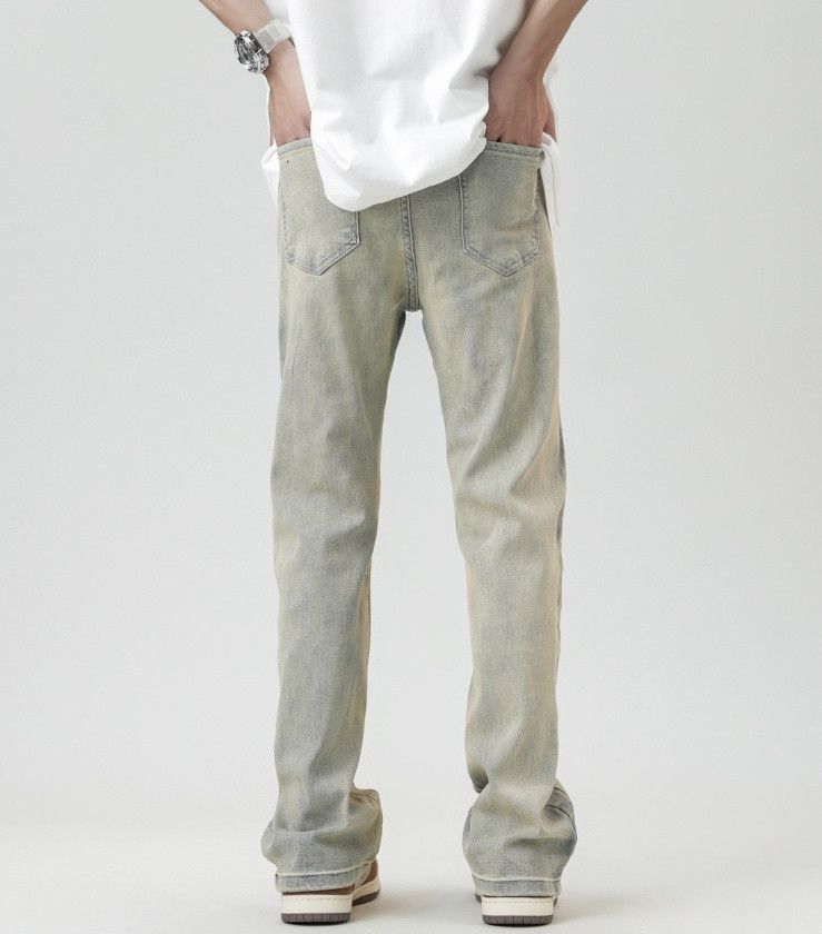 Japanese Brand × Jean Washed straight distressed casual bootcut jeans Size US 32 / EU 48 - 3 Thumbnail