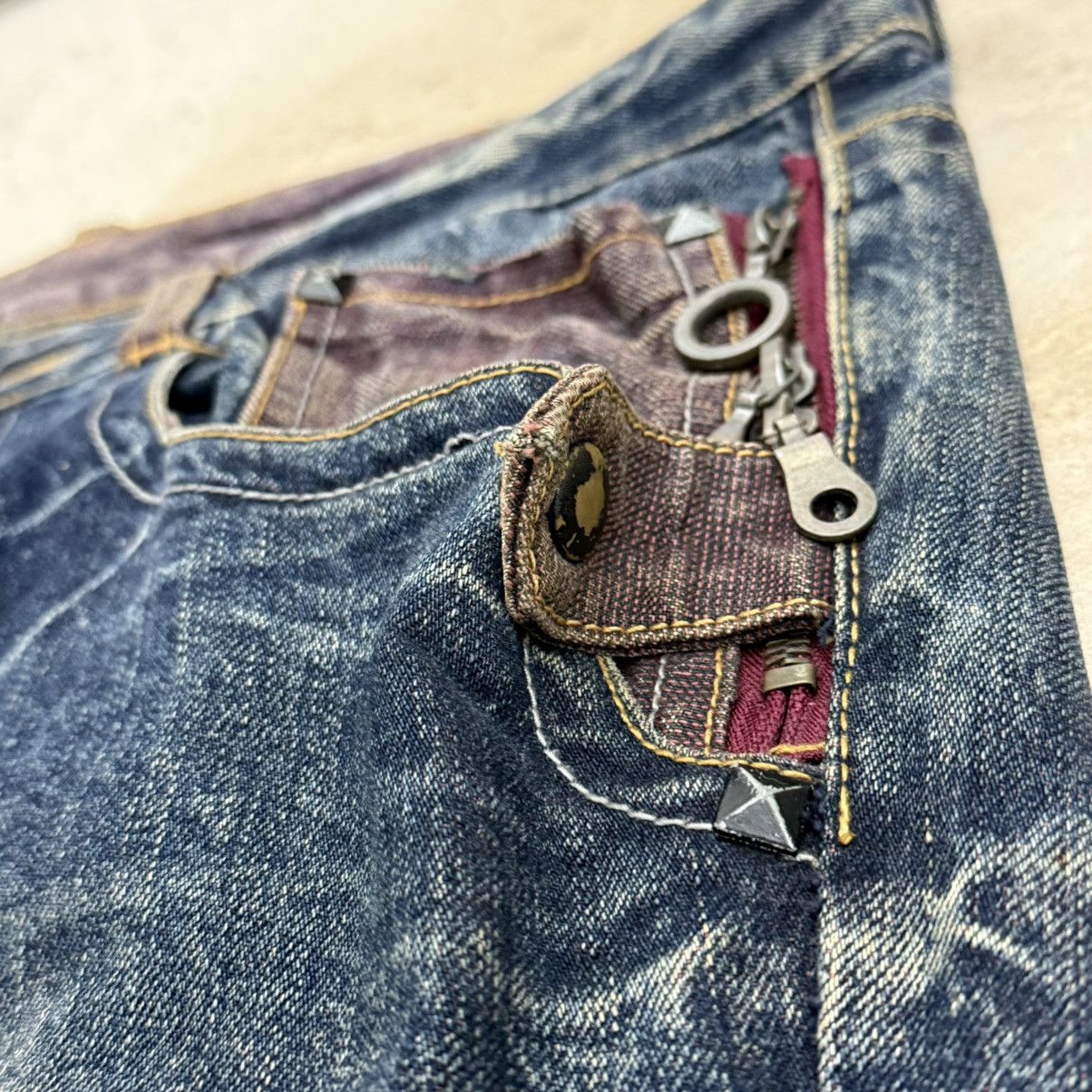 semanticdesign Semanticdesign Japanese Mudwash Studded Flare Denim Pants Size US 35 - 11 Thumbnail
