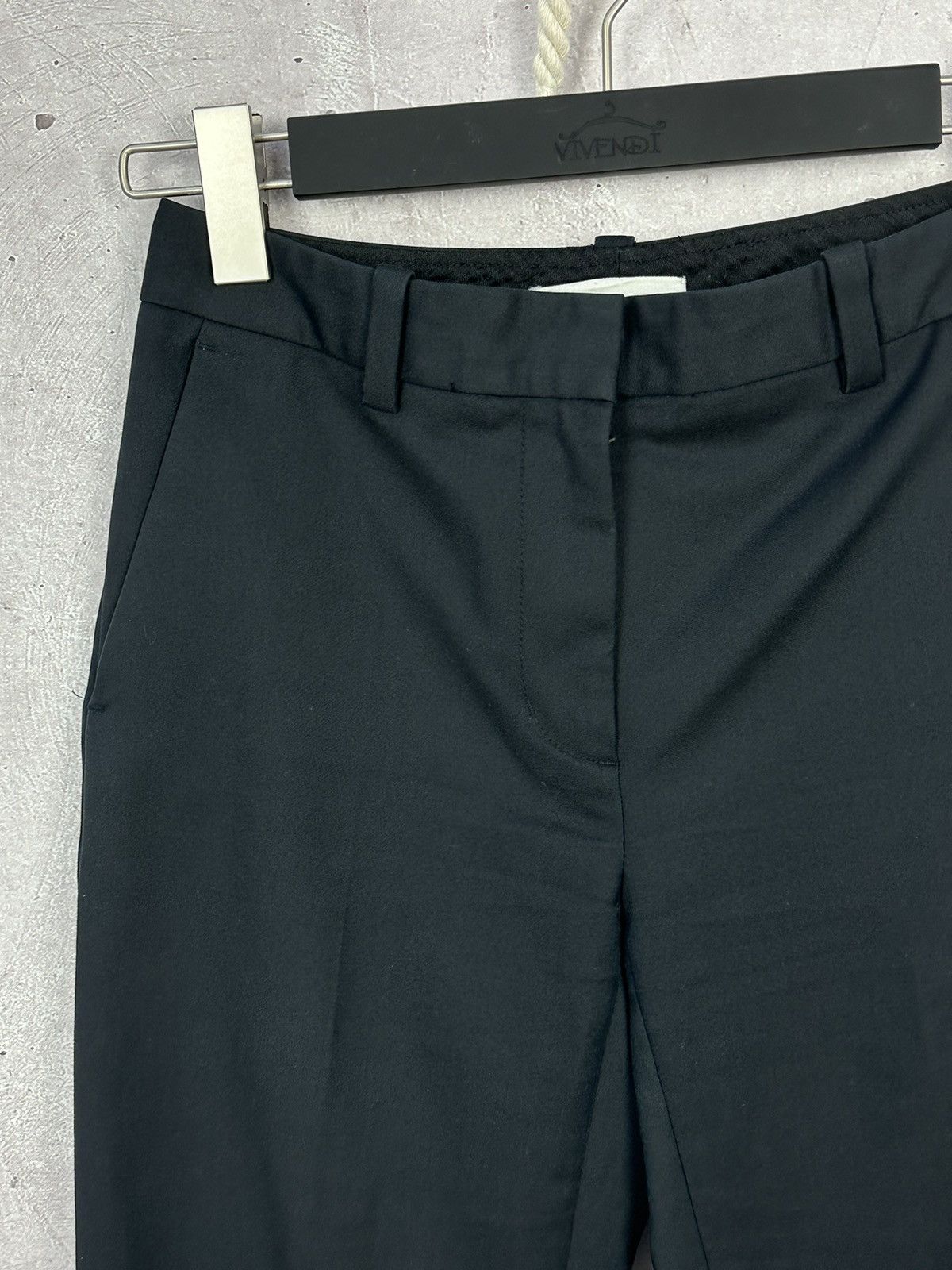 3.1 Phillip Lim 3.1 Phillip Lim Black Cotton Basic Cropped Women’s Pants Size 28" / US 6 / IT 42 - 4 Thumbnail