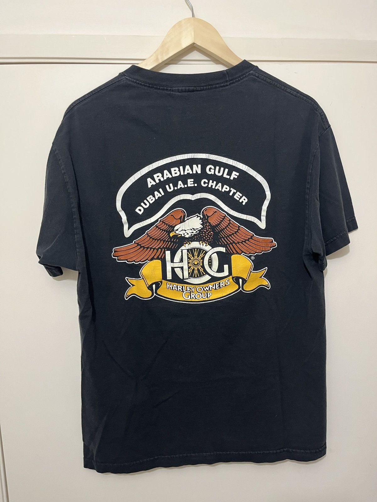 Harley Davidson Vintage 90’s Harley Davidson DUBAI U.A.E Chapter T-Shirt L Size US L / EU 52-54 / 3 - 3 Thumbnail